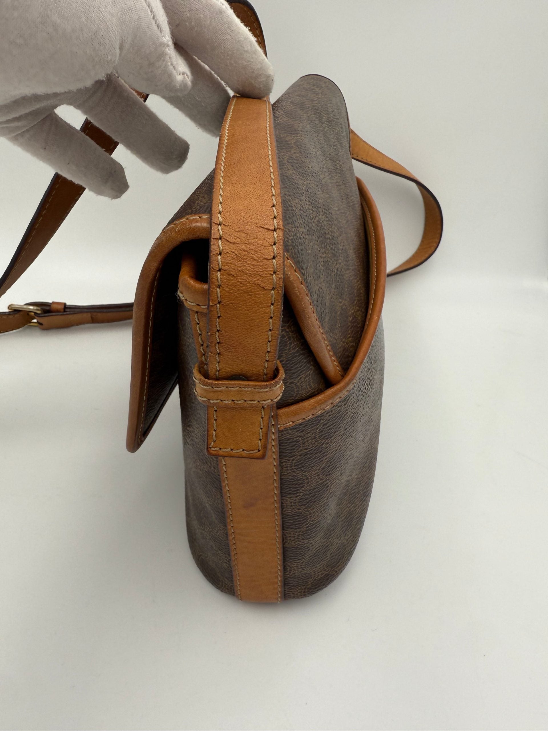 Pre-Owned Celine CELINE TRIOMPHE Vintage Monogram Handbag Multicolor  Women's AB (Very Good — between Lightly Used and Used)