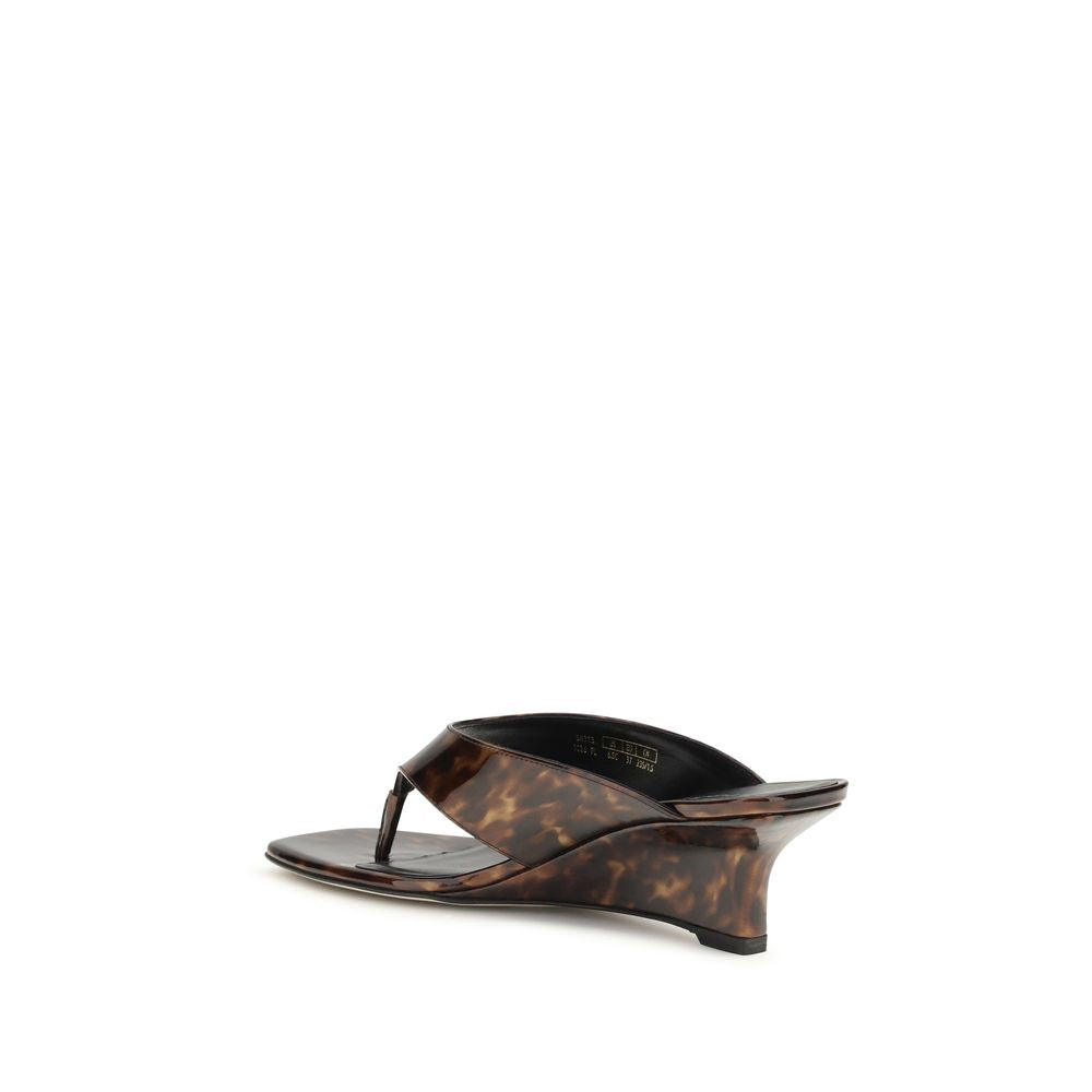 Stuart Weitzman Multicolor Leather Wedge Sandals