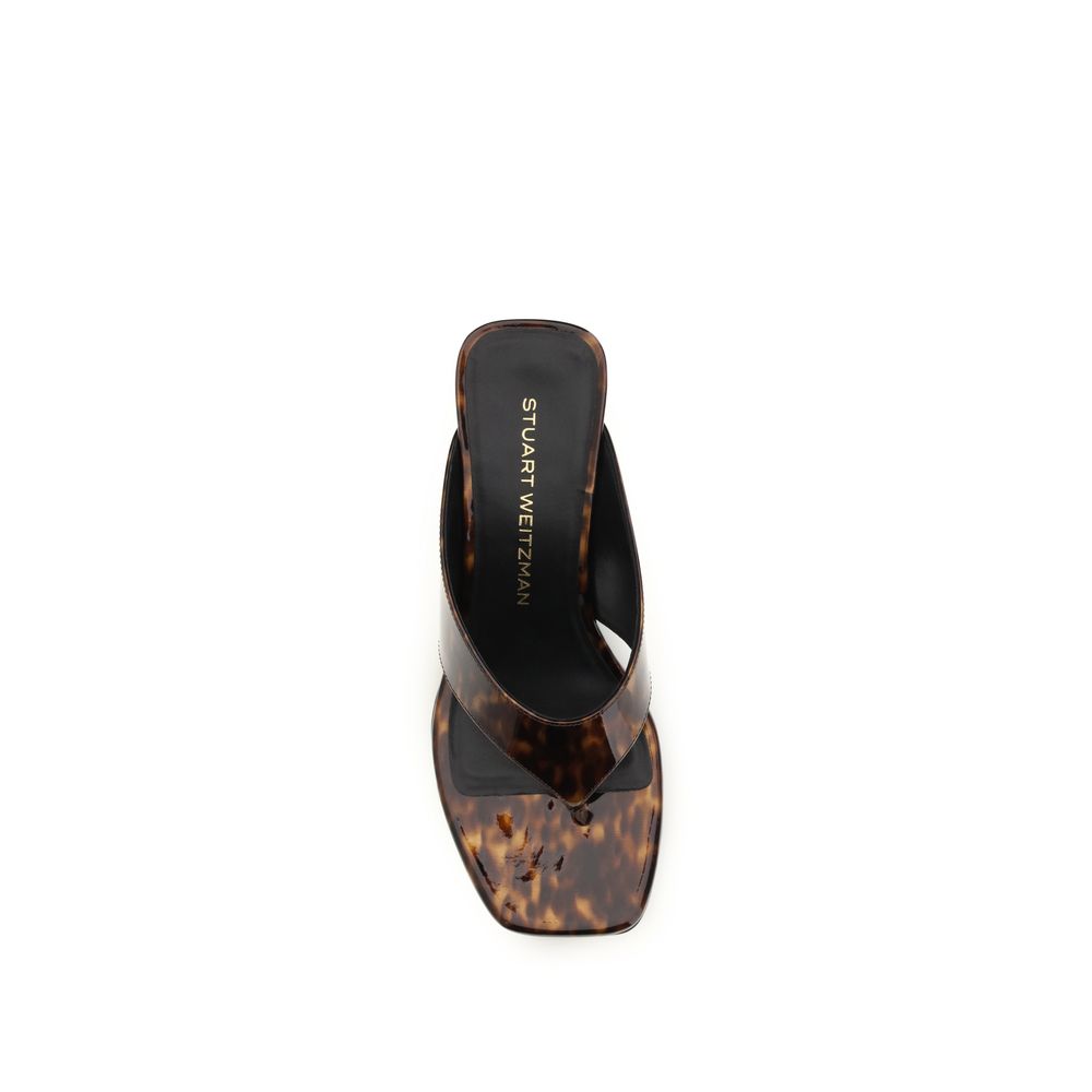 Stuart Weitzman Multicolor Leather Wedge Sandals