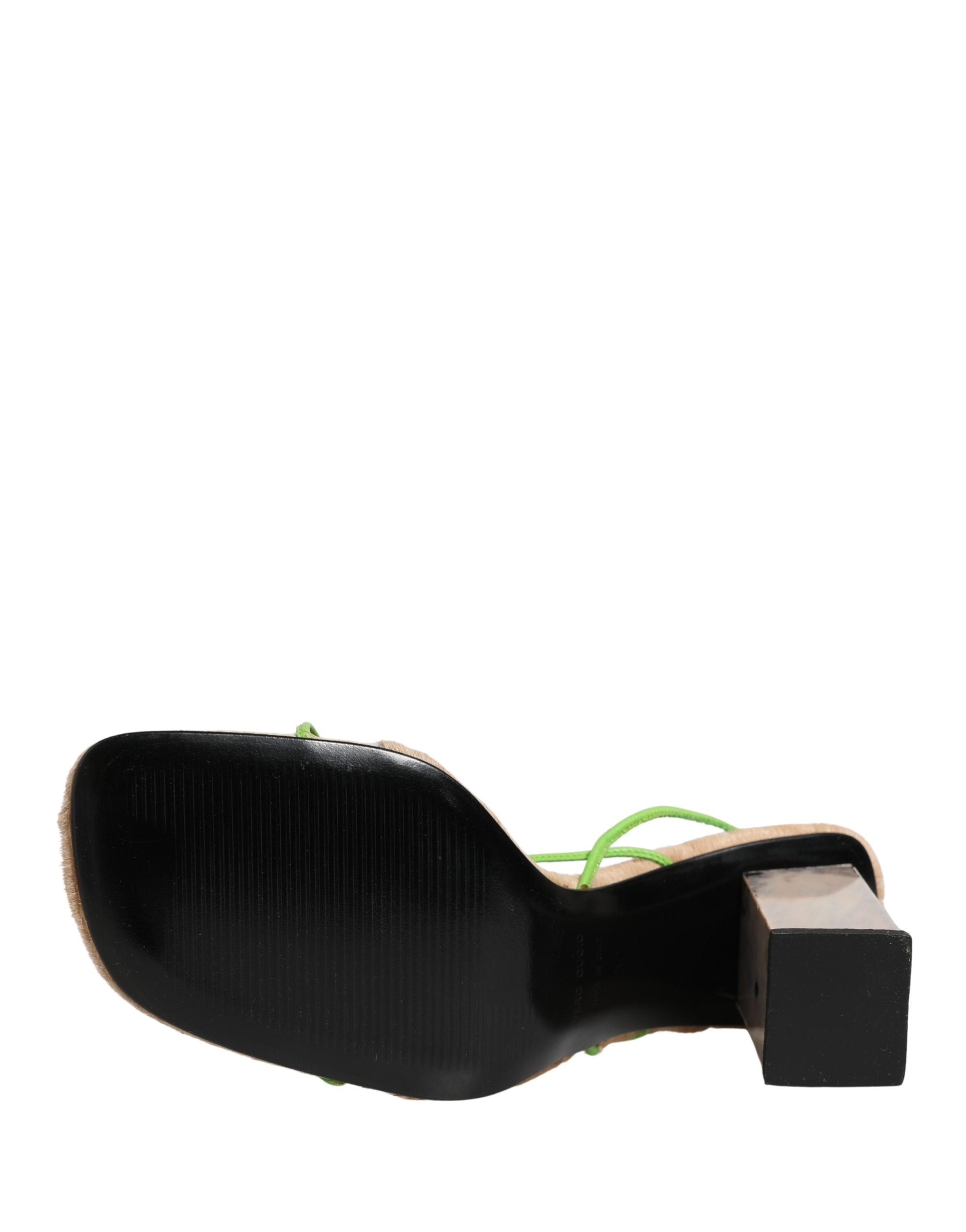 Dolce & Gabbana Multicolor Leather Block Heels Sandals Shoes