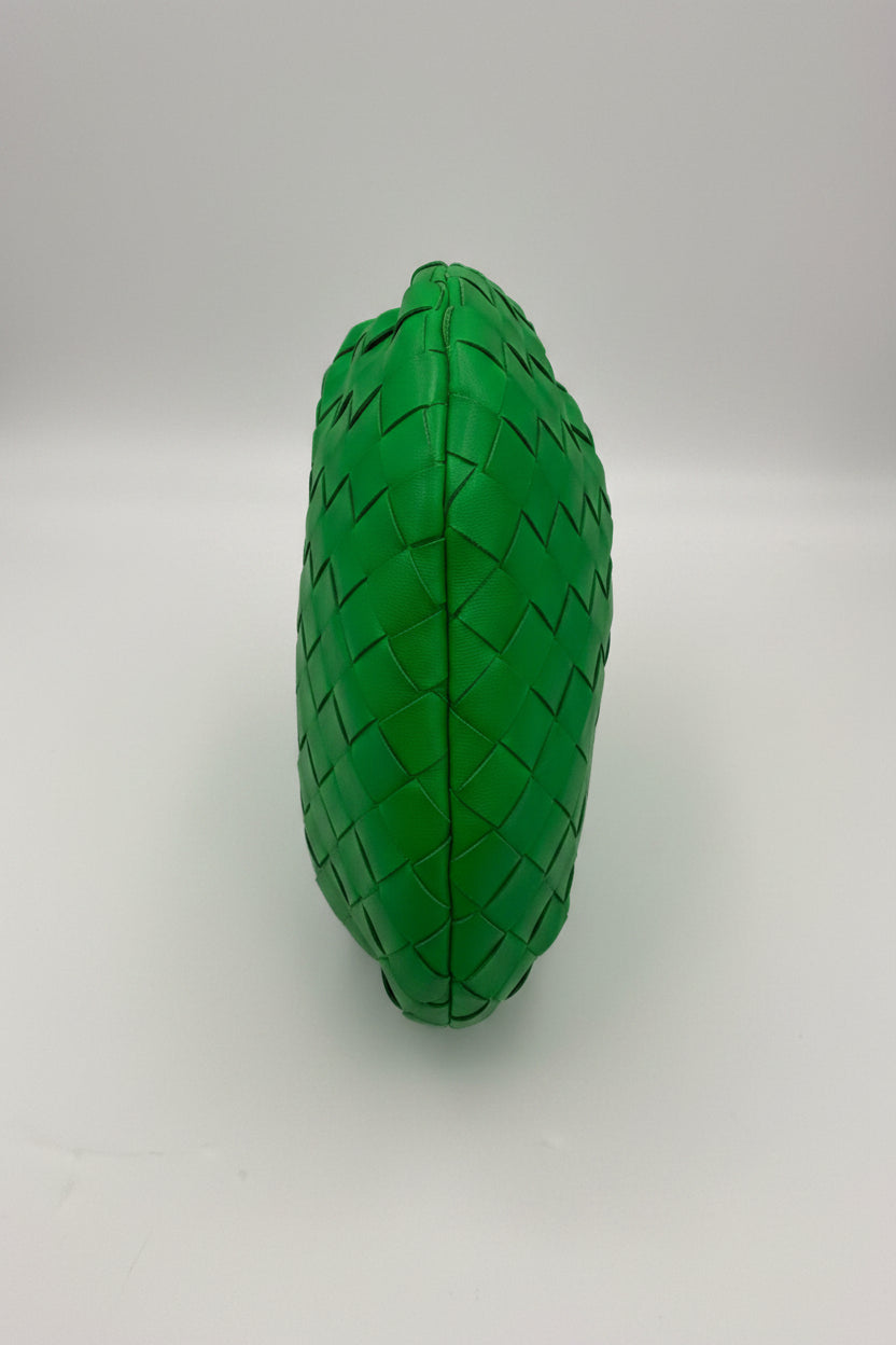 Bottega Veneta Mini Parakeet Green Intrecciato Leather Handbag