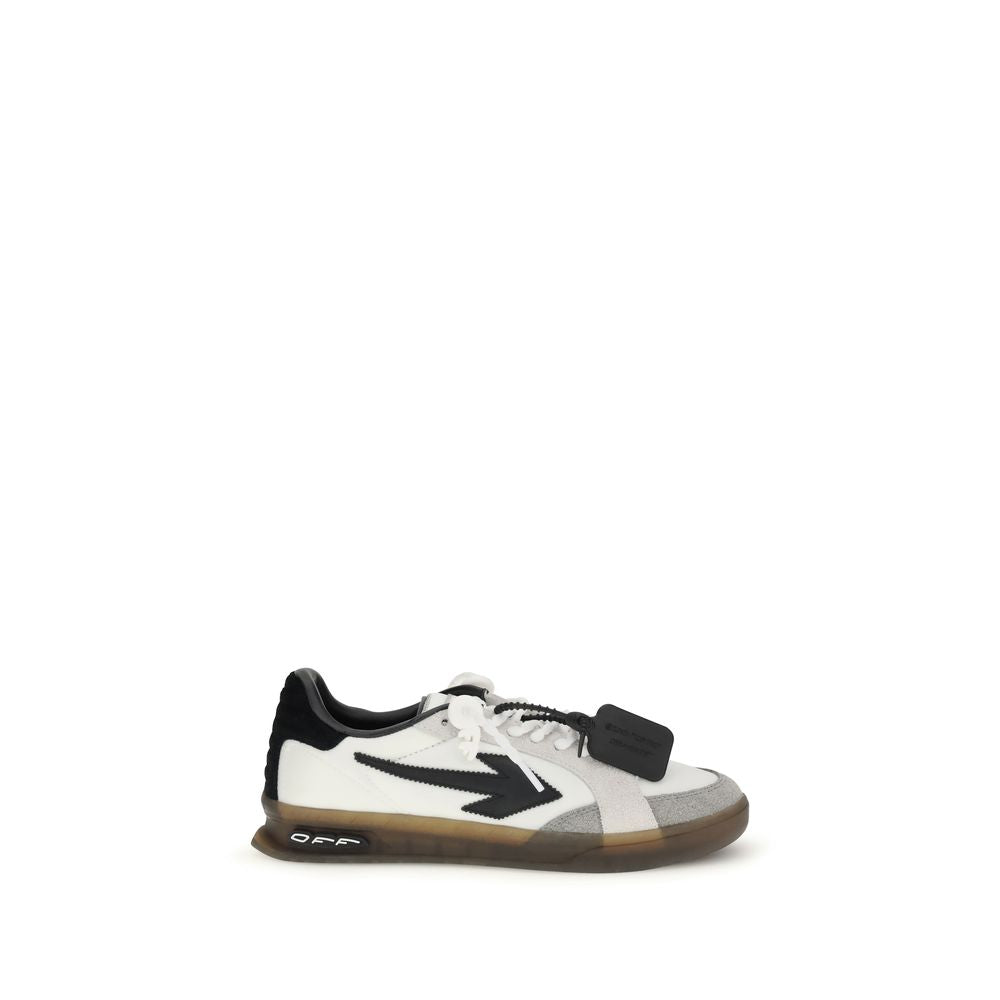 Off-White Multicolor Leather Low Top Sneakers