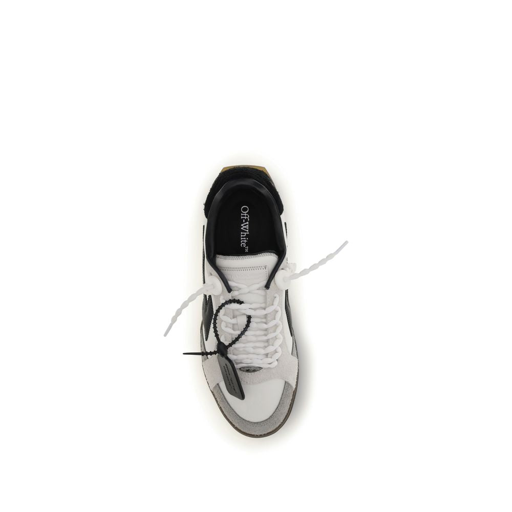 Off-White Multicolor Leather Low Top Sneakers