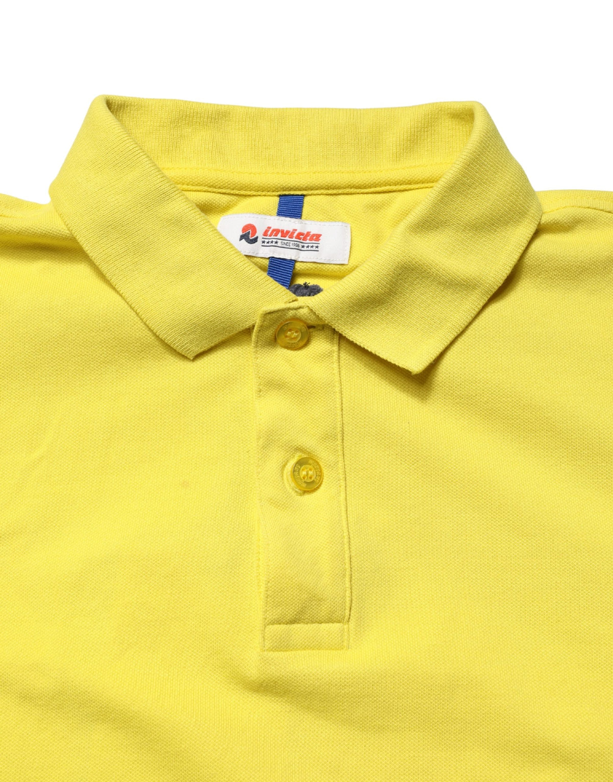 Invicta Yellow Short Sleeve Pique Men Cotton Polo Shirt T-shirt