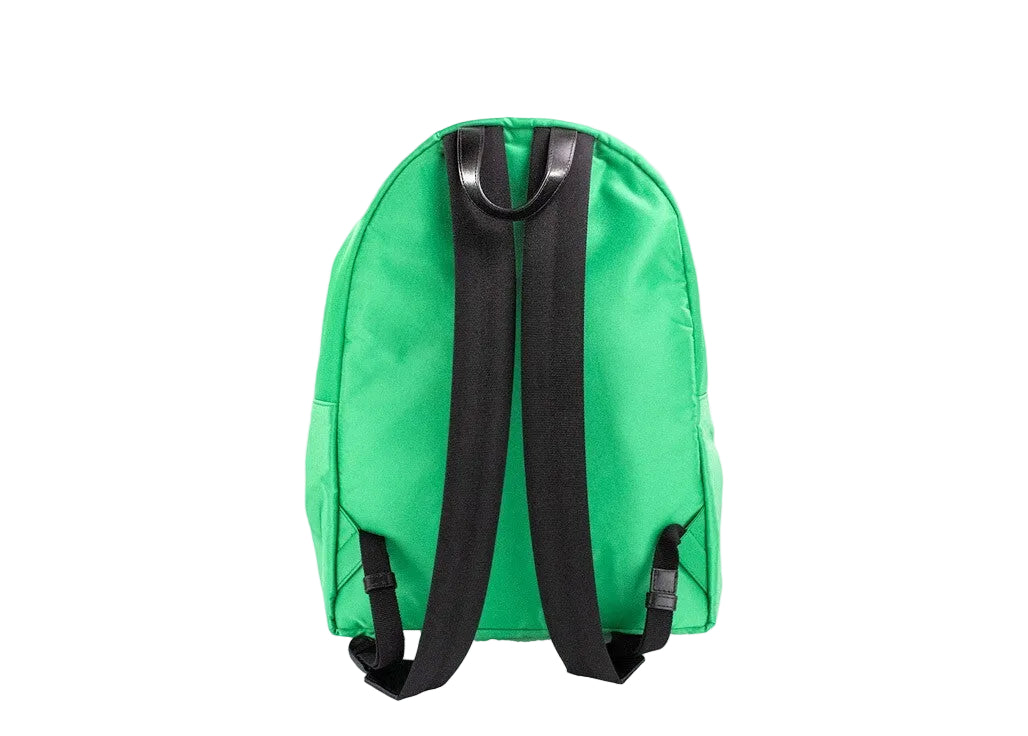 Versace Large Bright Green Nylon Fabric Medusa Shoulder Backpack Bookbag - PreLoved & Luxe