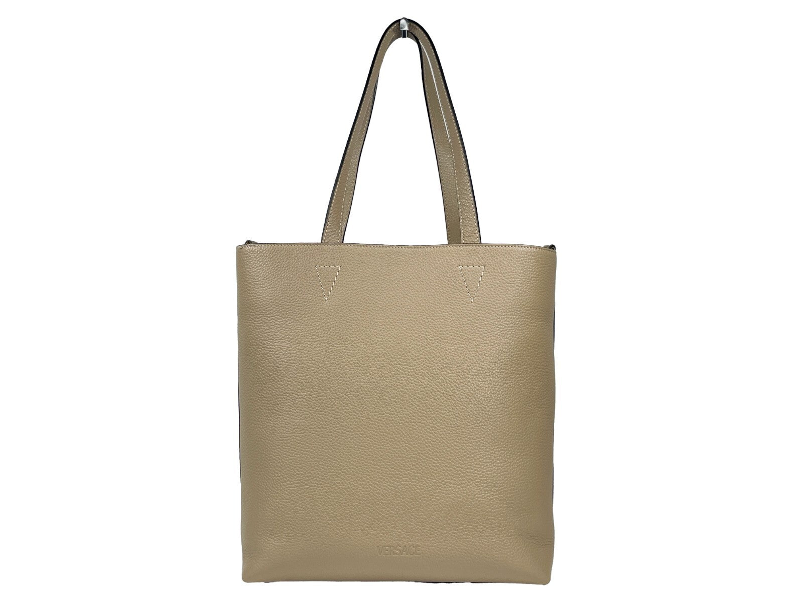 Versace Medusa Large Leather Tote Bag With Pouch - PreLoved & Luxe