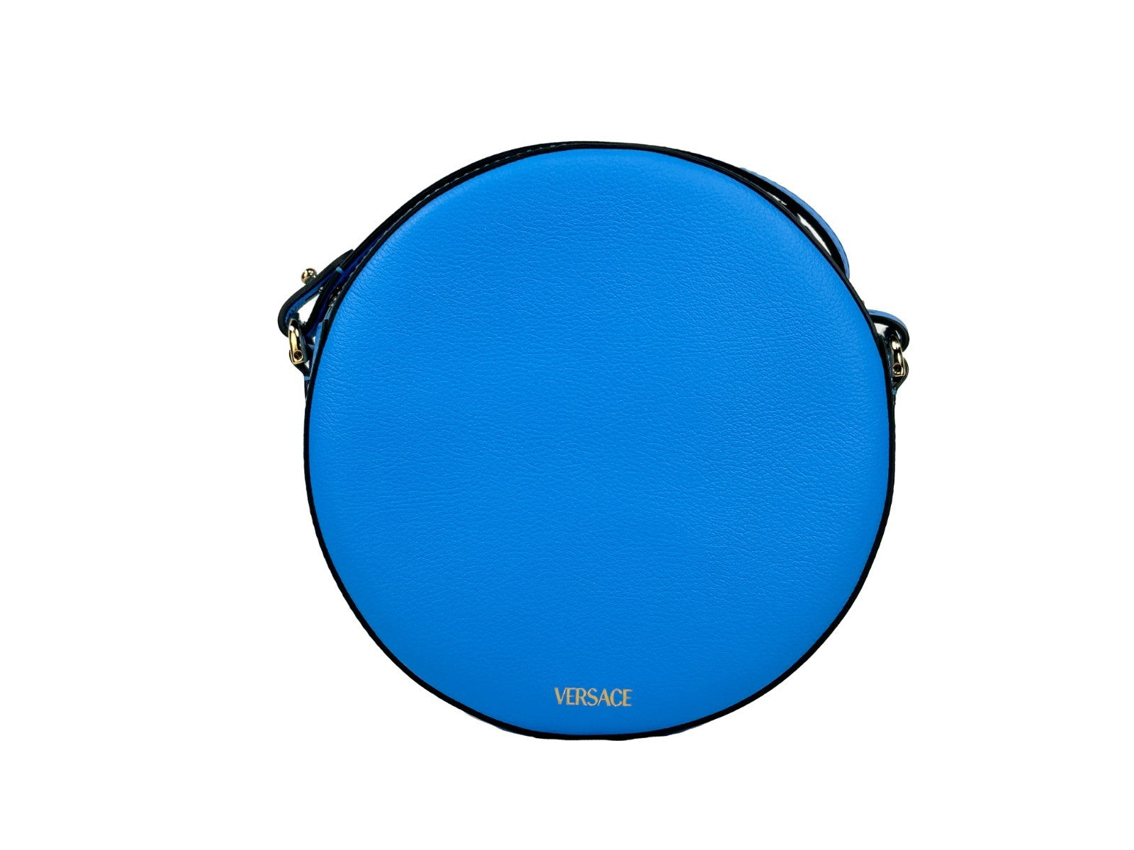 Versace Round Disco Leather Camera Case Crossbody Bag - PreLoved & Luxe