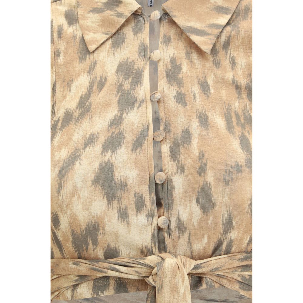 Ganni Beige Recycled Blouse