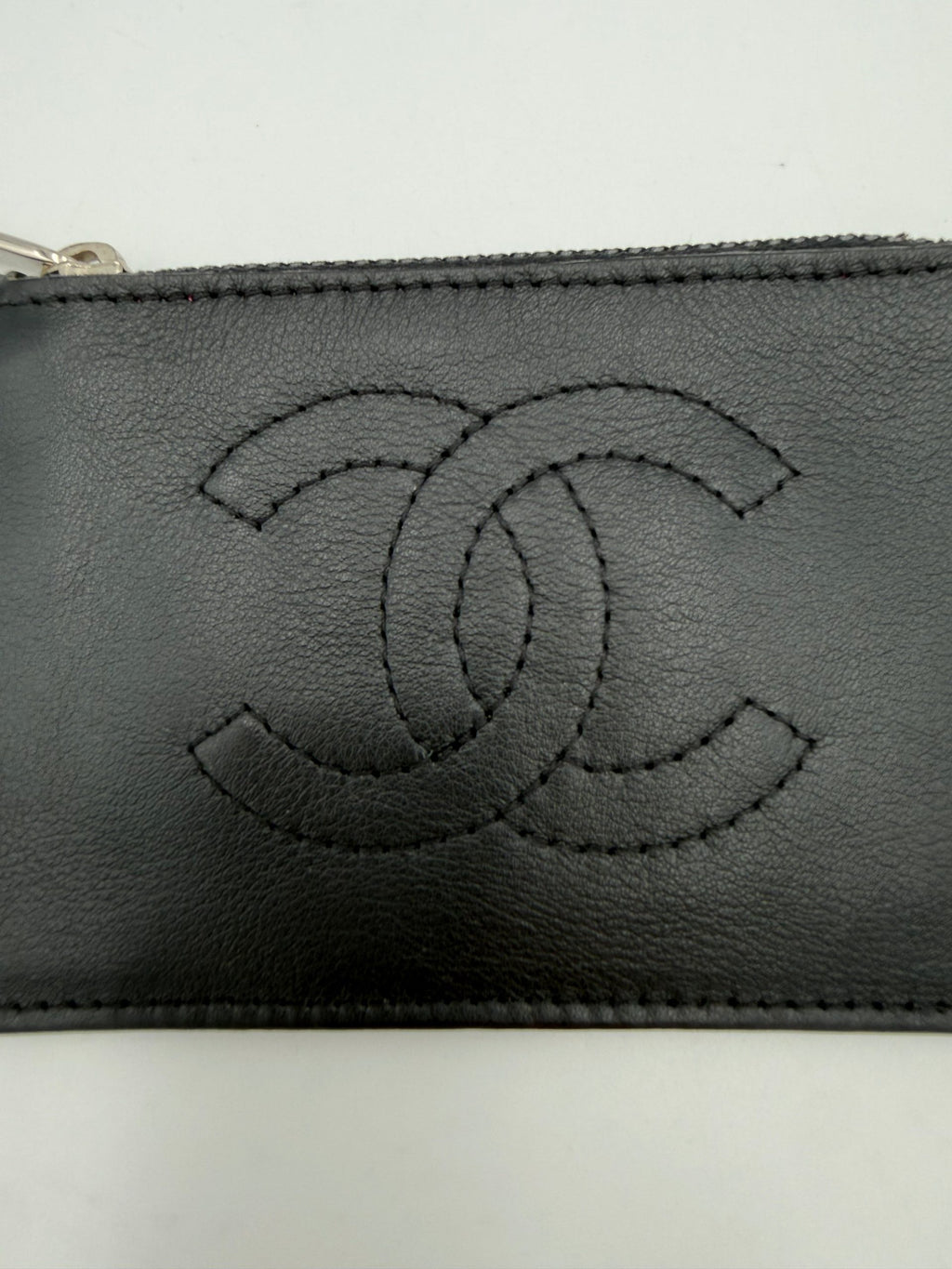 Chanel Black Leather Coin Purse/Card Holder