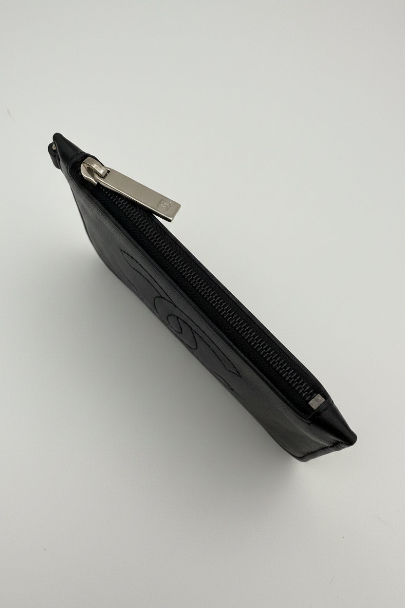 Chanel Black Leather Coin Purse/Card Holder