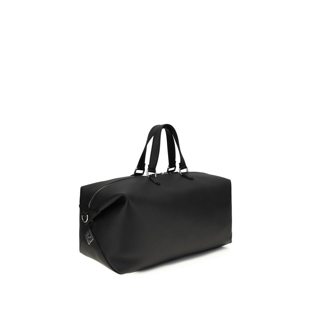 Fendi Black Leather Luggage And Travel