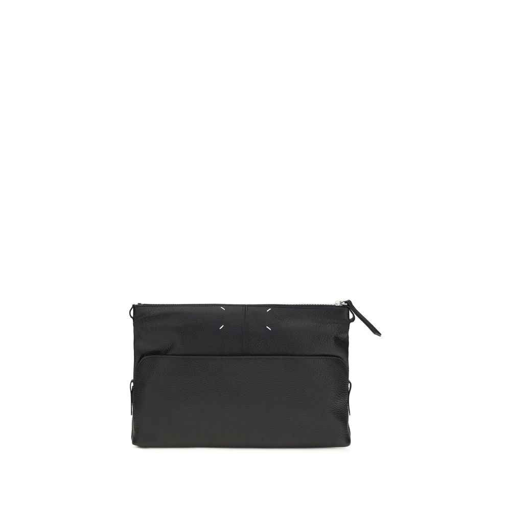 Maison Margiela Black Leather Clutch Bag