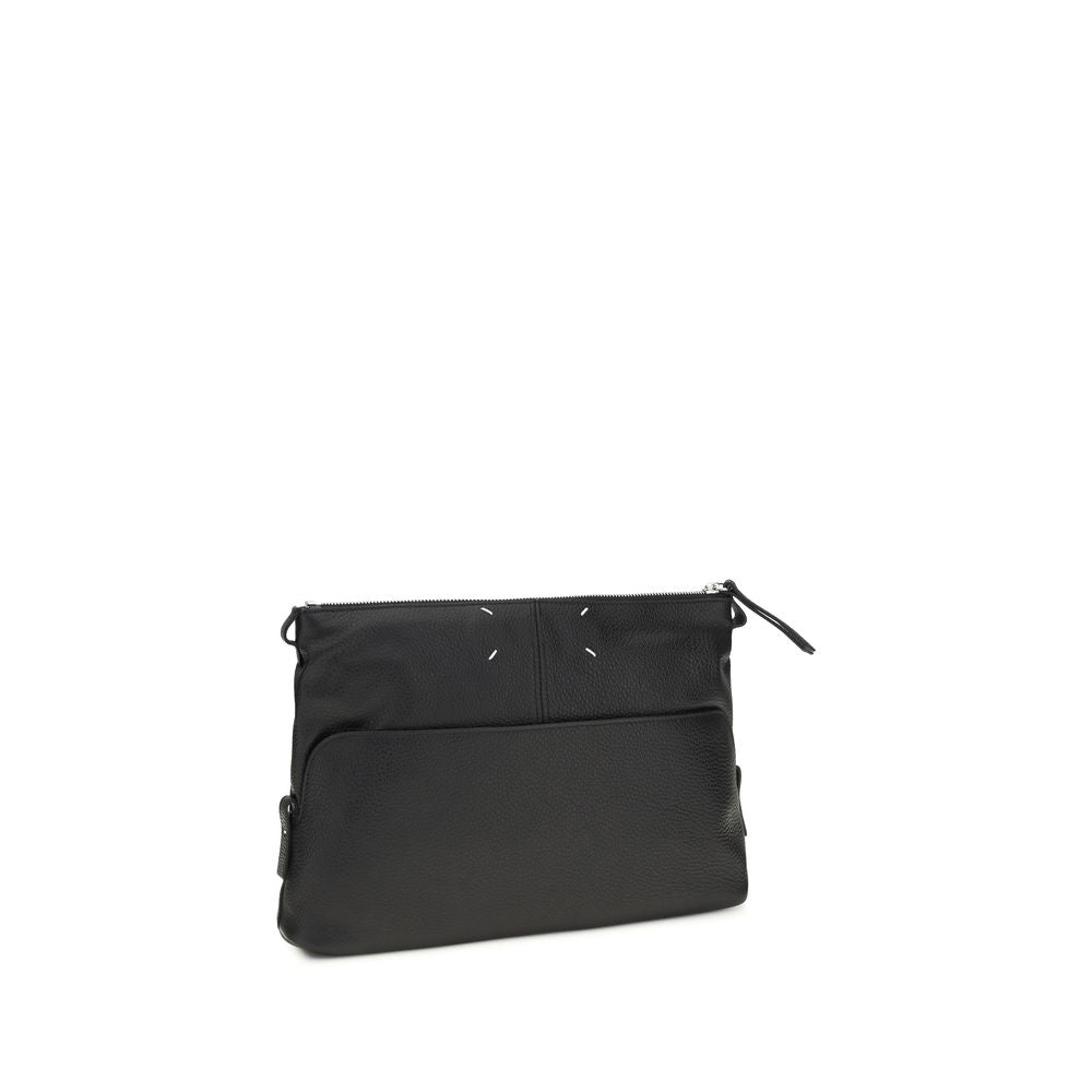 Maison Margiela Black Leather Clutch Bag