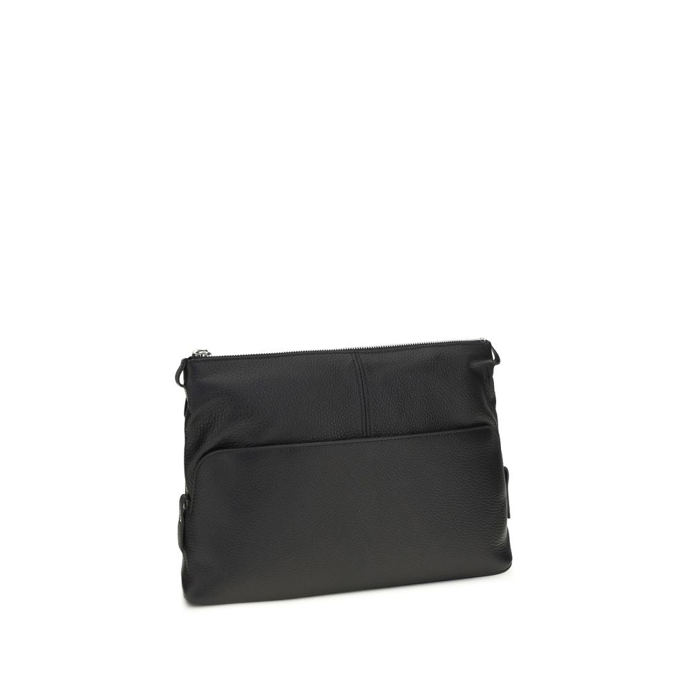 Maison Margiela Black Leather Clutch Bag