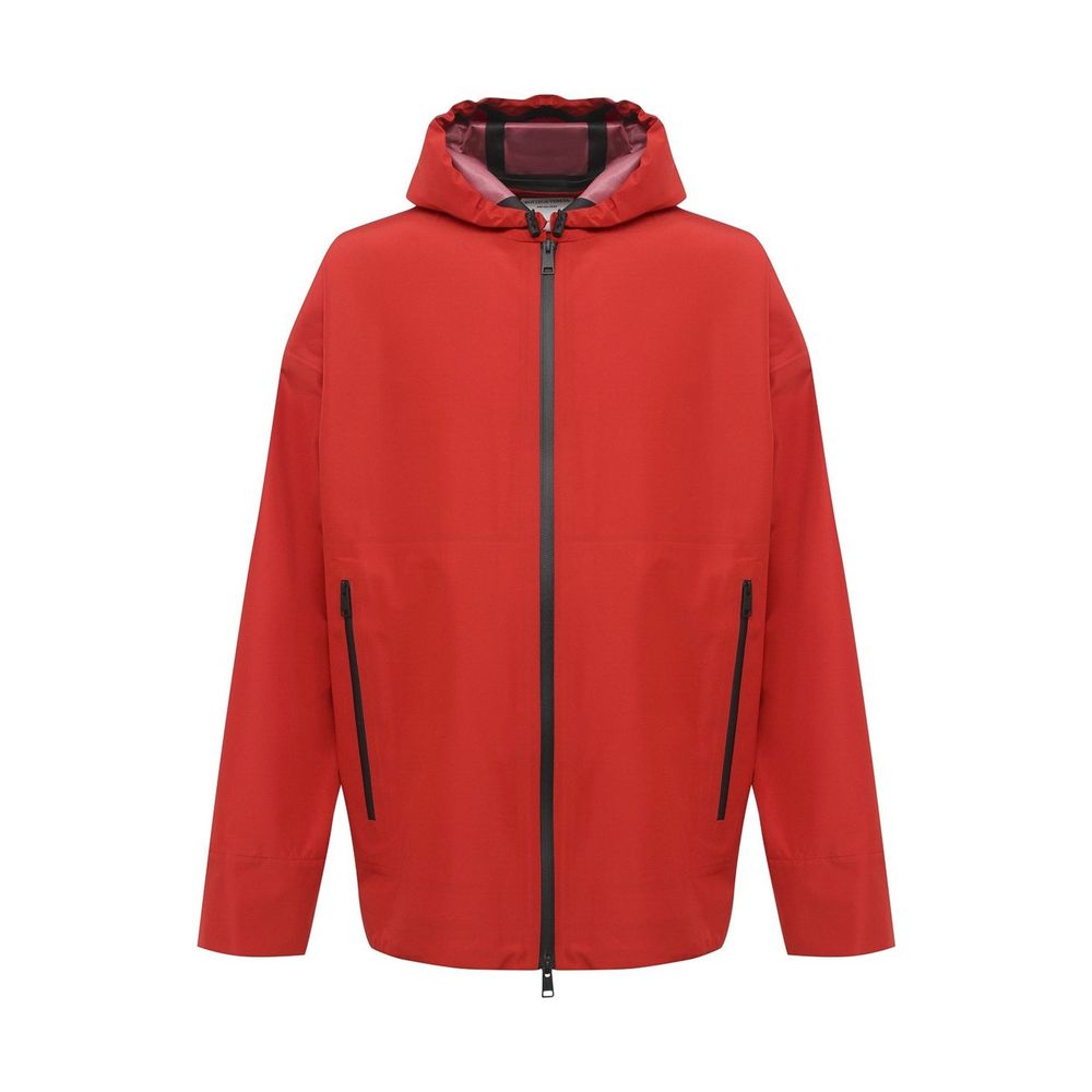 Bottega Veneta Red Performance Nylon Packable Jacket