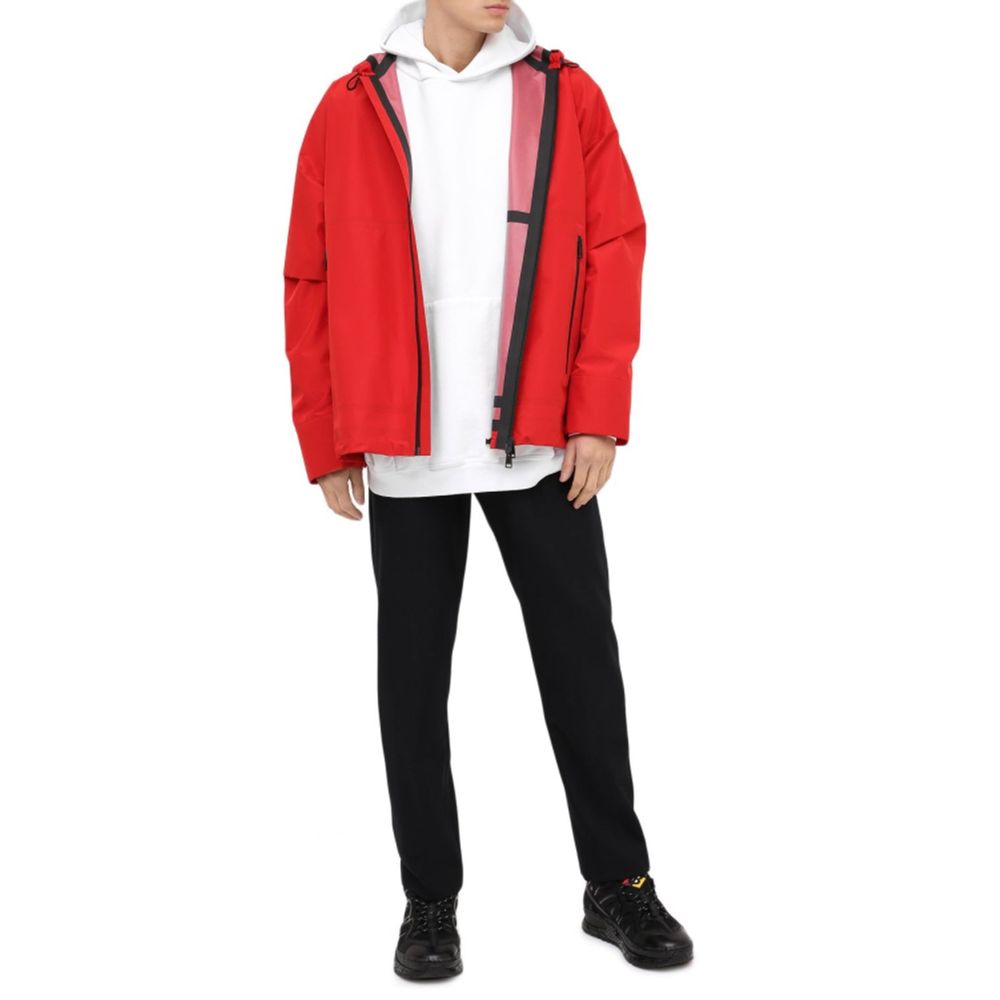 Bottega Veneta Red Performance Nylon Packable Jacket