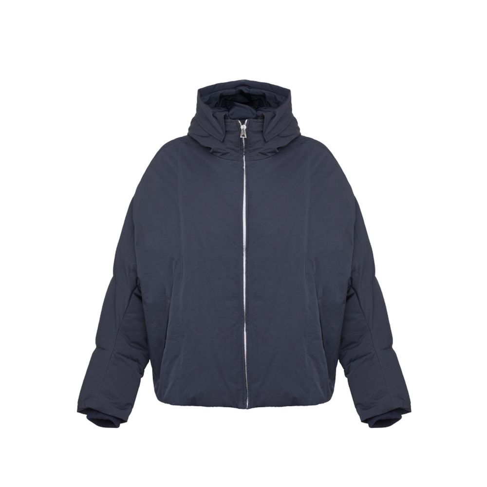 Bottega Veneta Dark Navy Technical Nylon Down Jacket