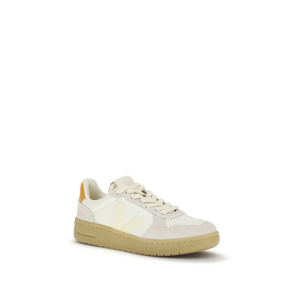 Veja White Leather Low Top Sneakers