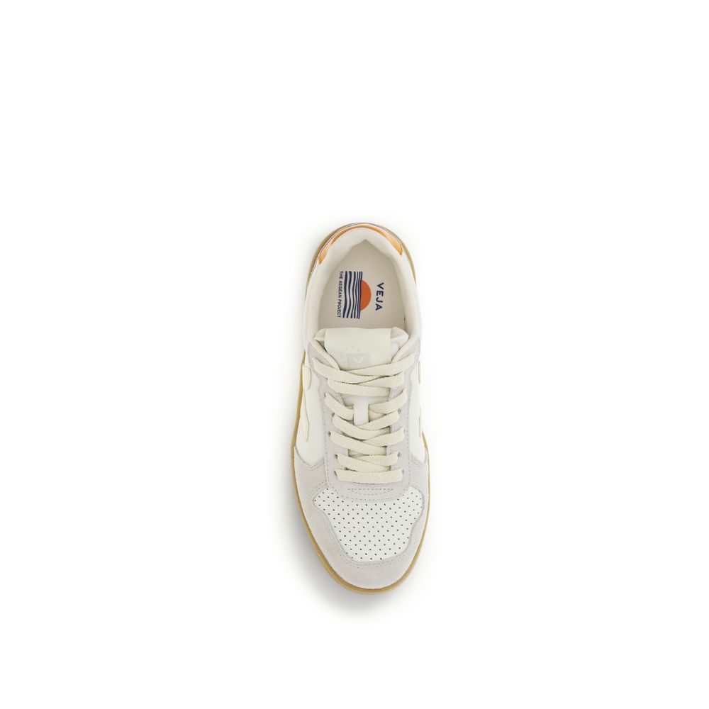 Veja White Leather Low Top Sneakers