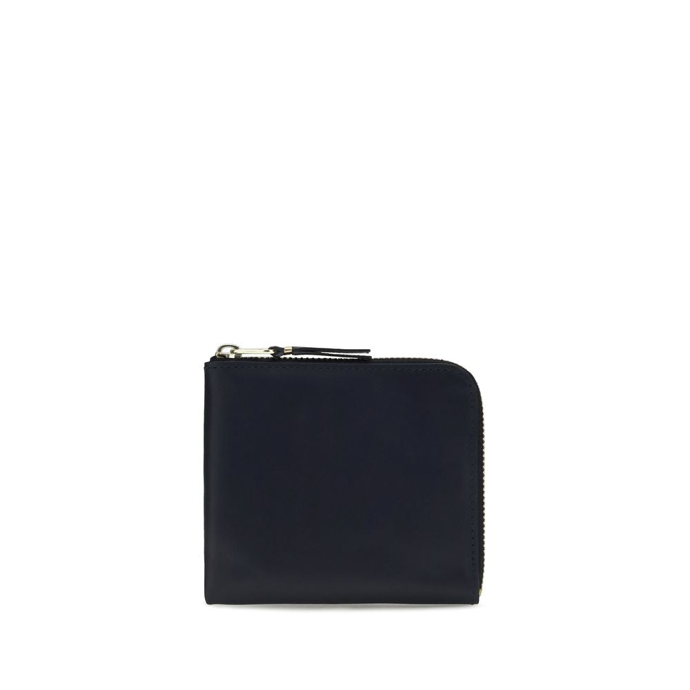 Comme Des Garçons Blue Leather Wallet