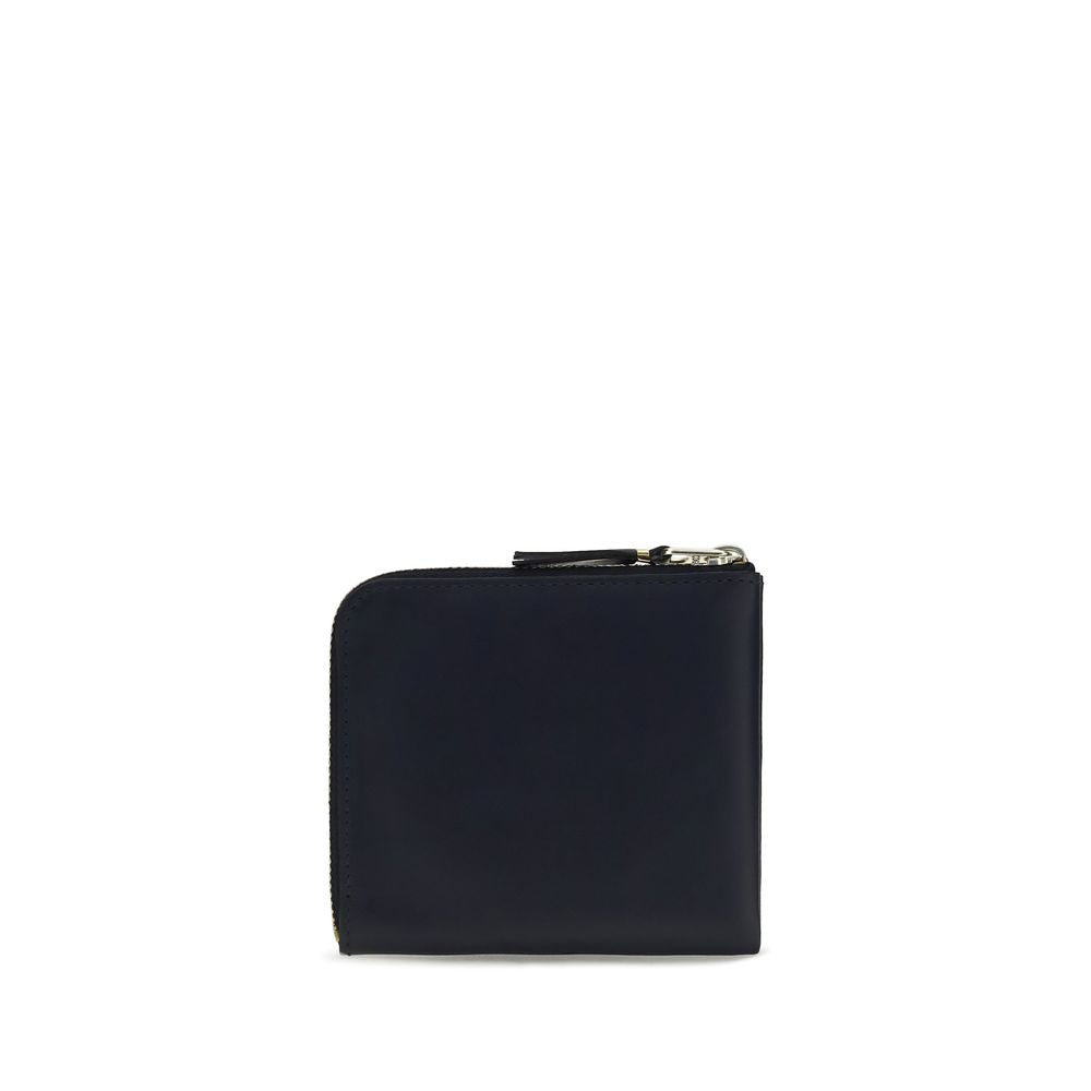 Comme Des Garçons Blue Leather Wallet