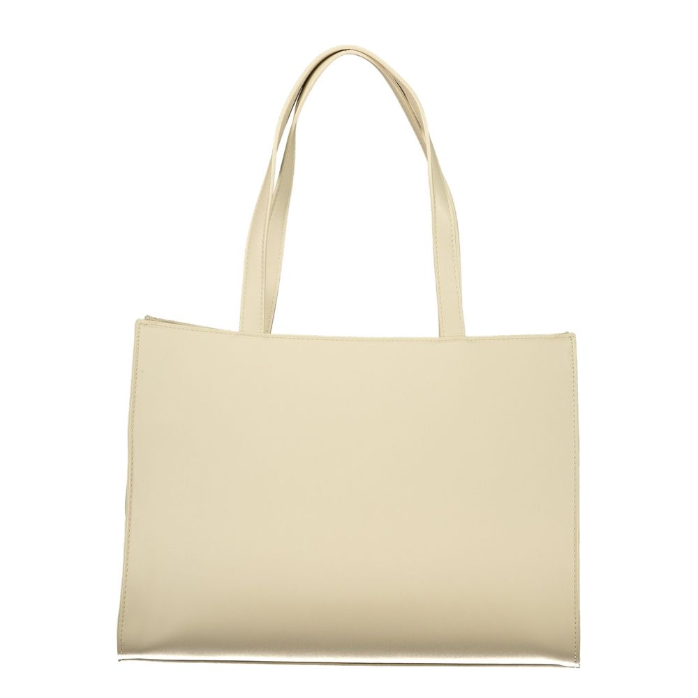 Mario Valentino Beige Womens Bag With Multiple Pockets