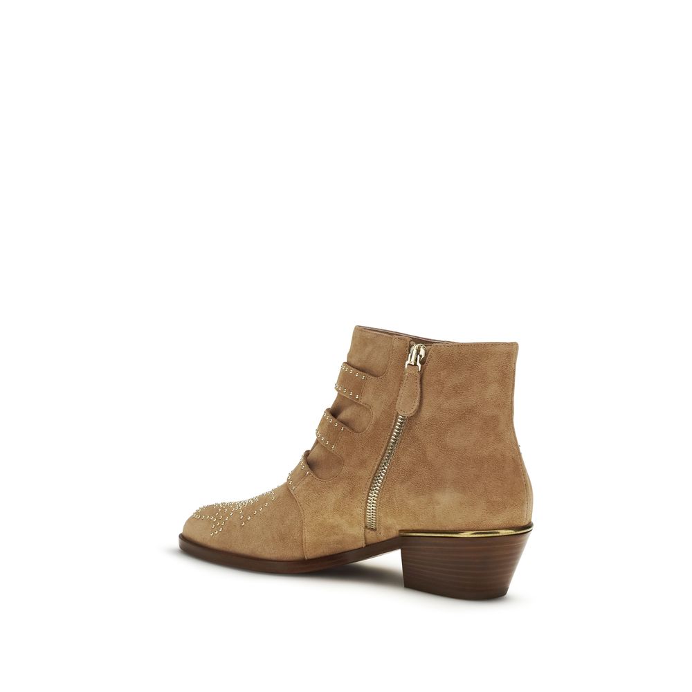 Chloé Multicolor Leather Ankle Boots