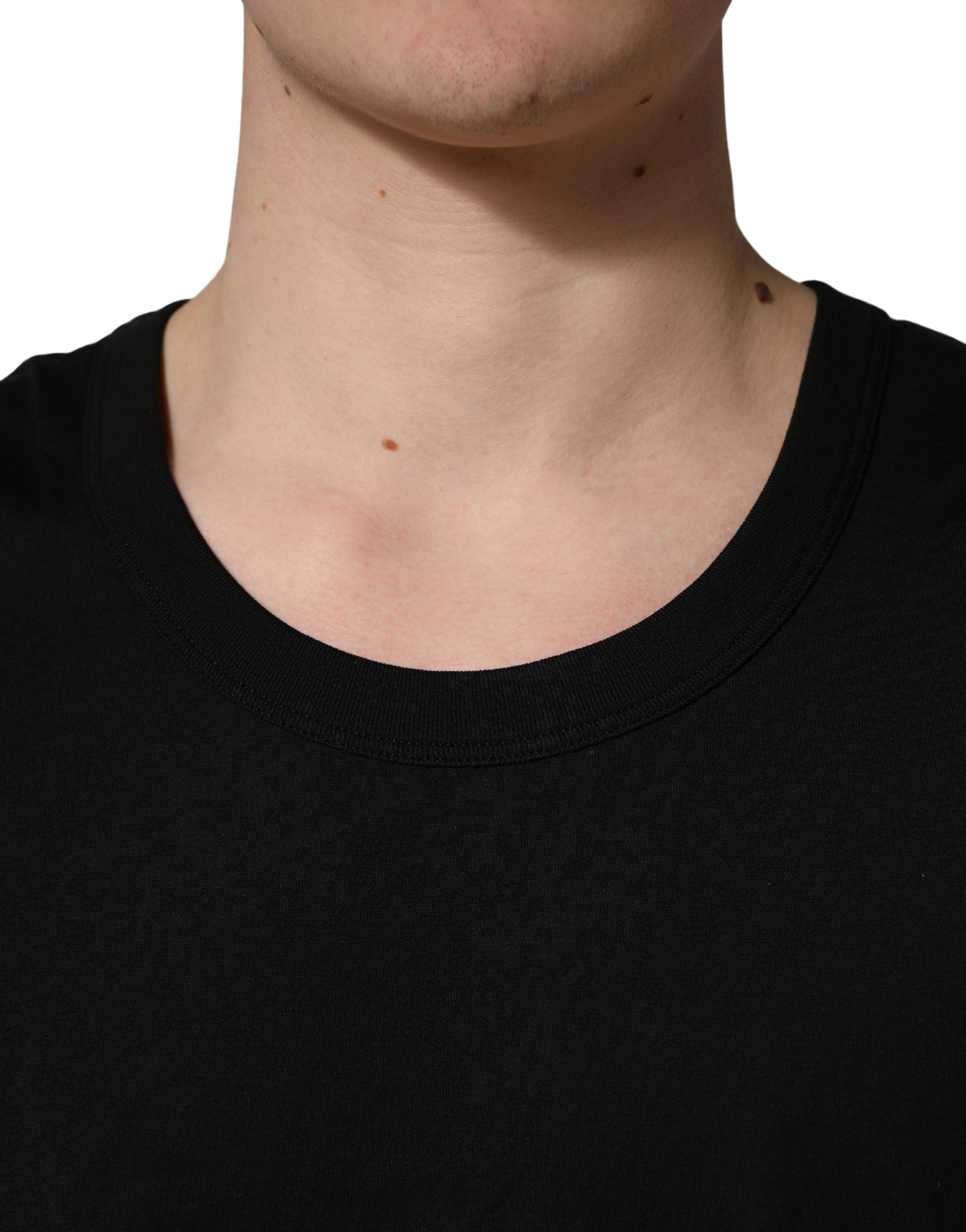 Pre-Owned Dolce & Gabbana Black Cotton Sleeveless Men Tank Top T-shirt