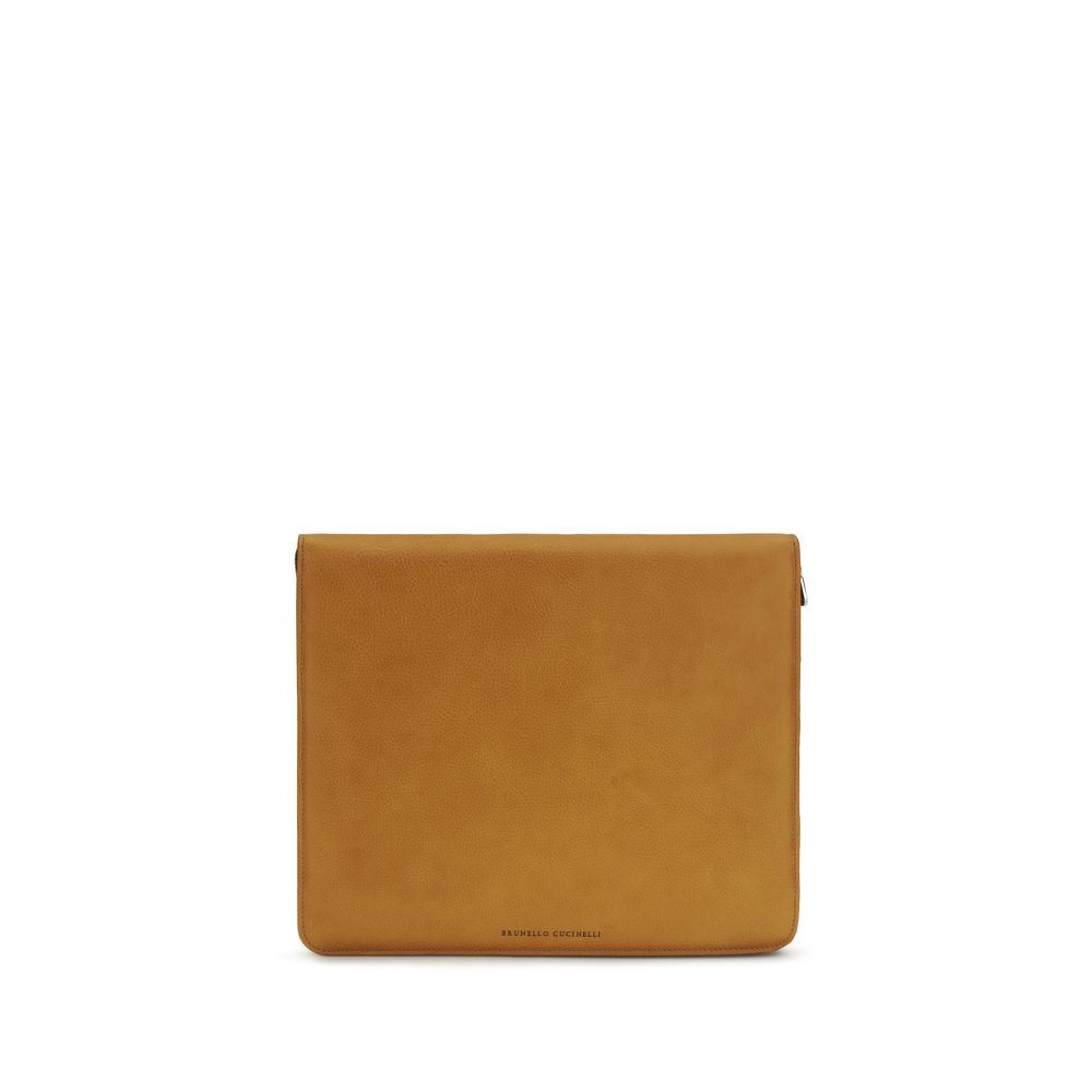 Brunello Cucinelli Brown Leather Wallet