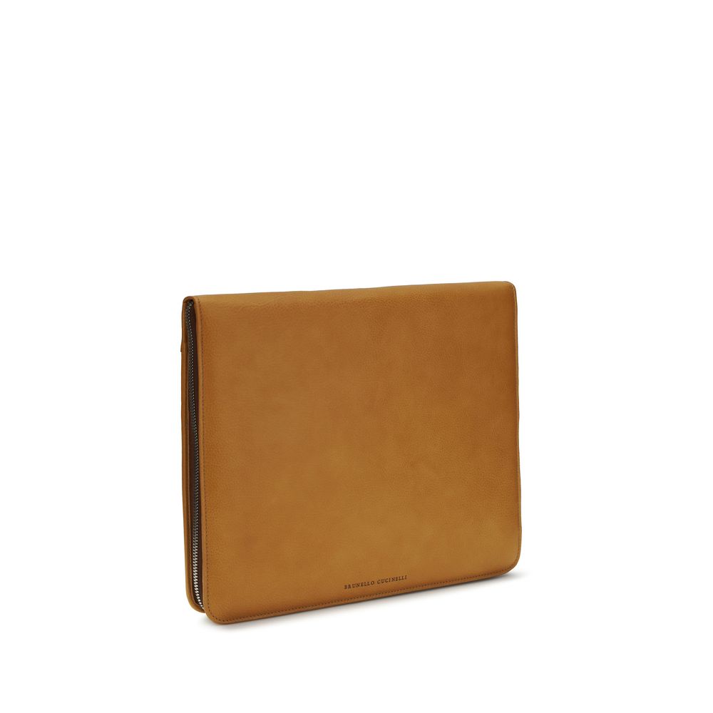Brunello Cucinelli Brown Leather Wallet