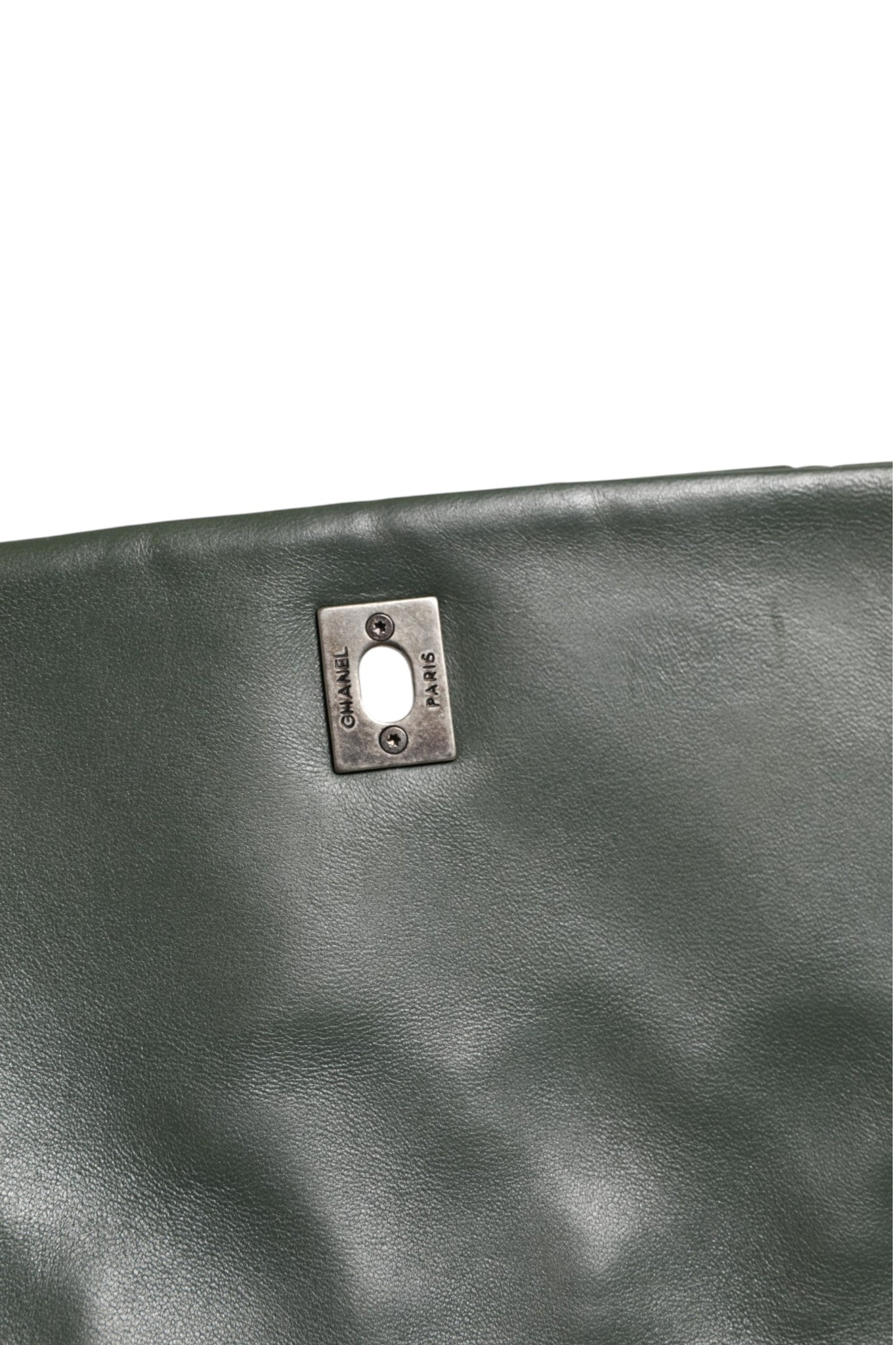 Chanel Quilted Black Leather Bubble Flap Bag