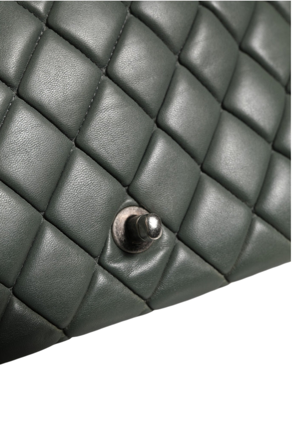 Chanel Quilted Black Leather Bubble Flap Bag
