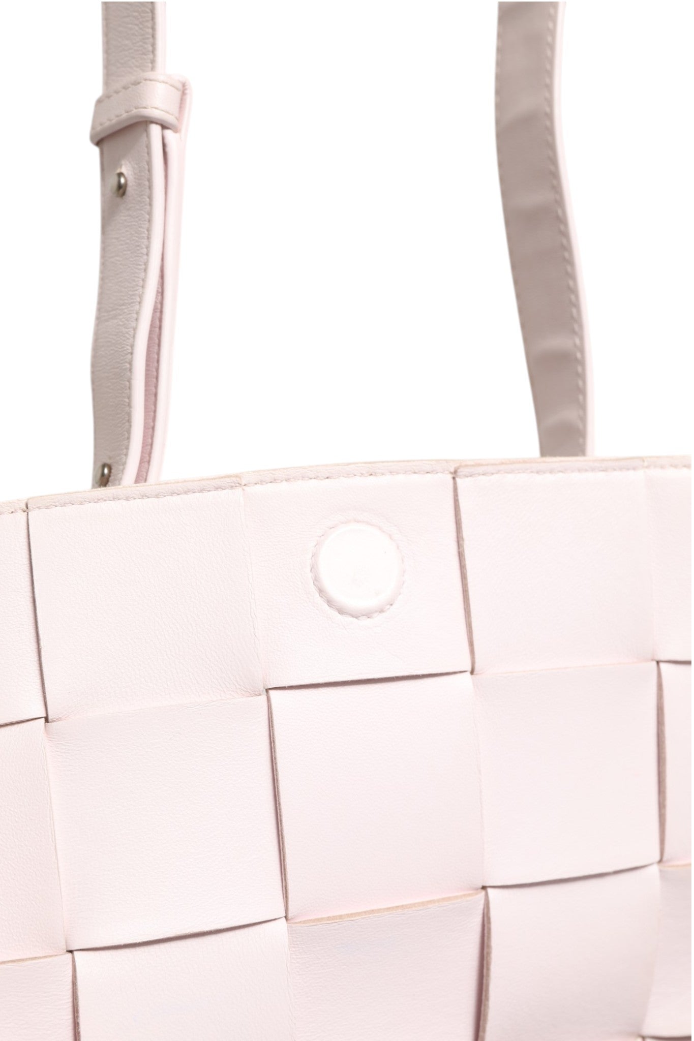 Bottega Veneta 22 Soft Pink Intrecciato Leather Cassette Shoulder Bag