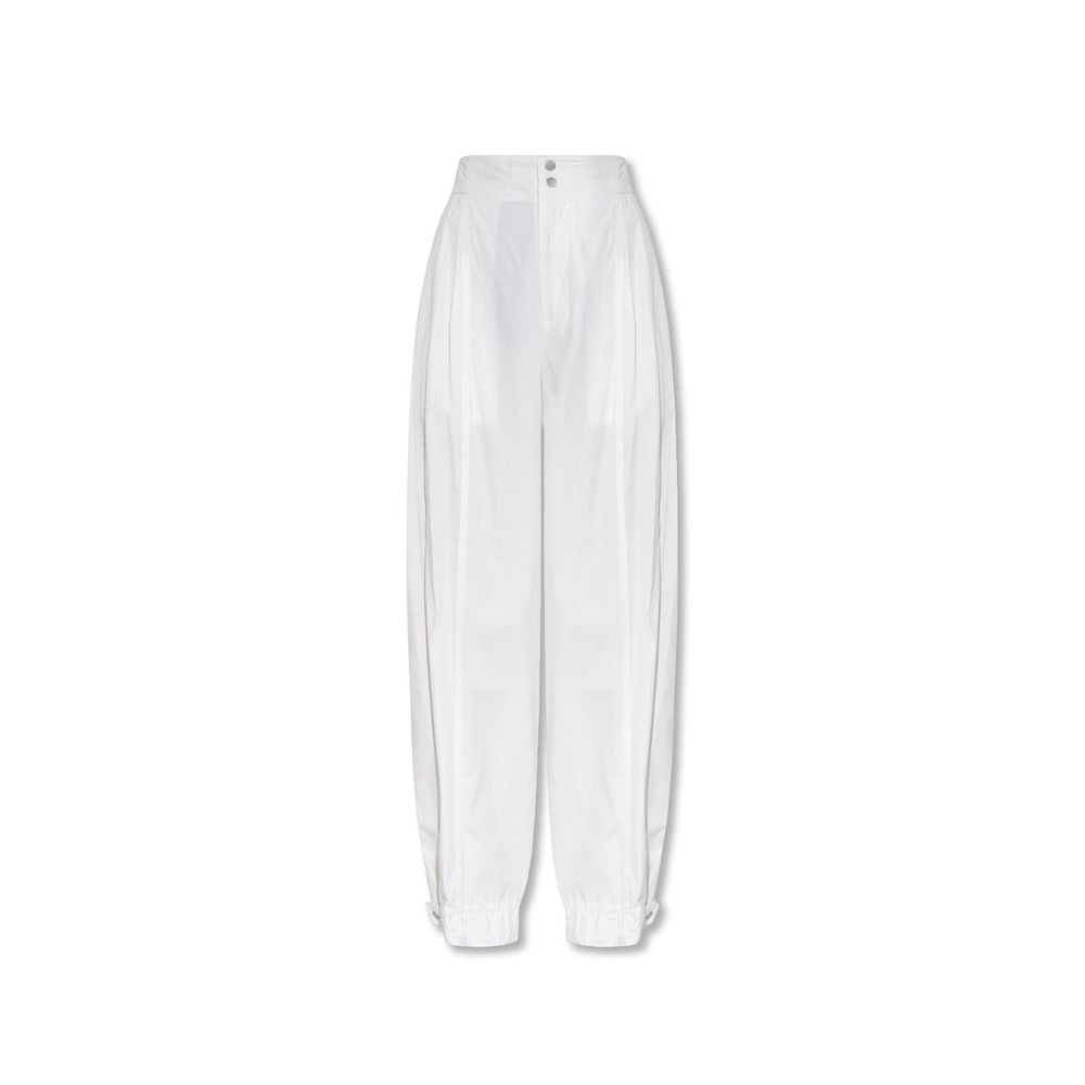 Bottega Veneta White Cotton Trousers