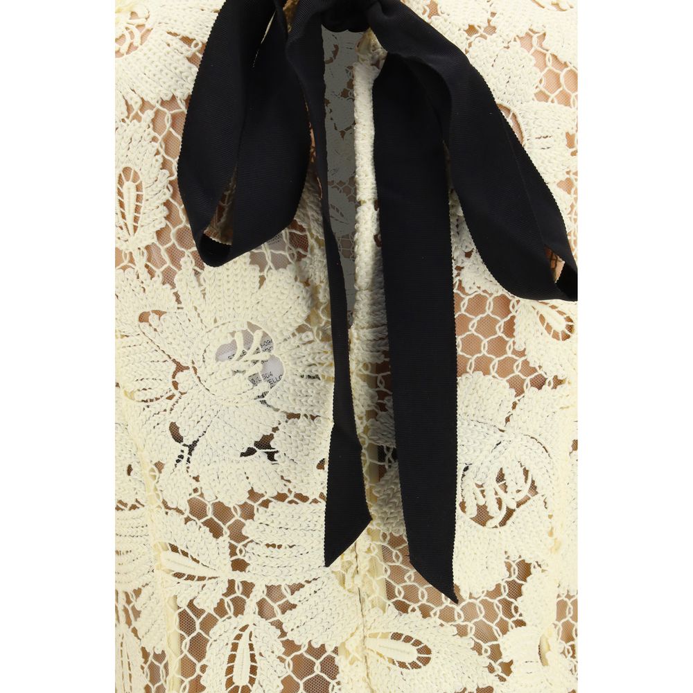 Self-Portrait Bicolor Casual Dress