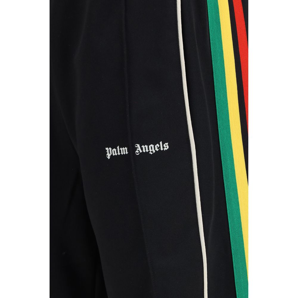 Palm Angels Black Athletic Pants