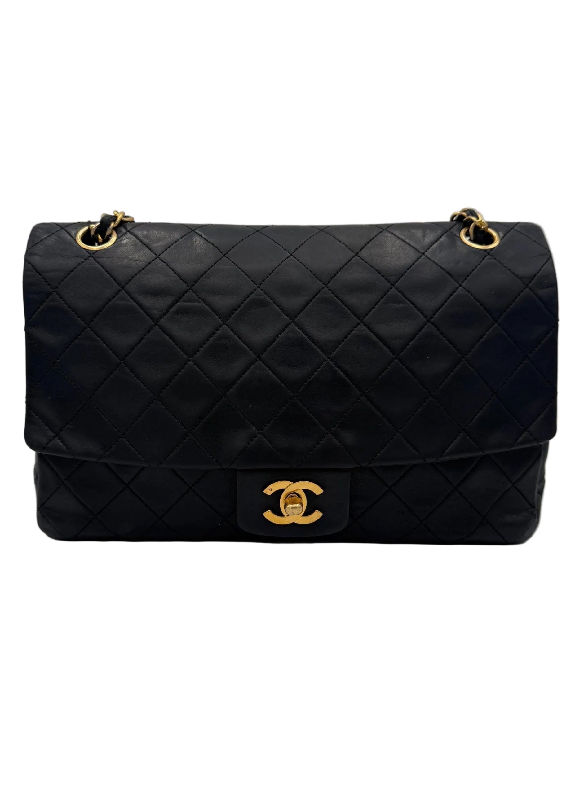 Chanel Black Leather Classic Flap Bag