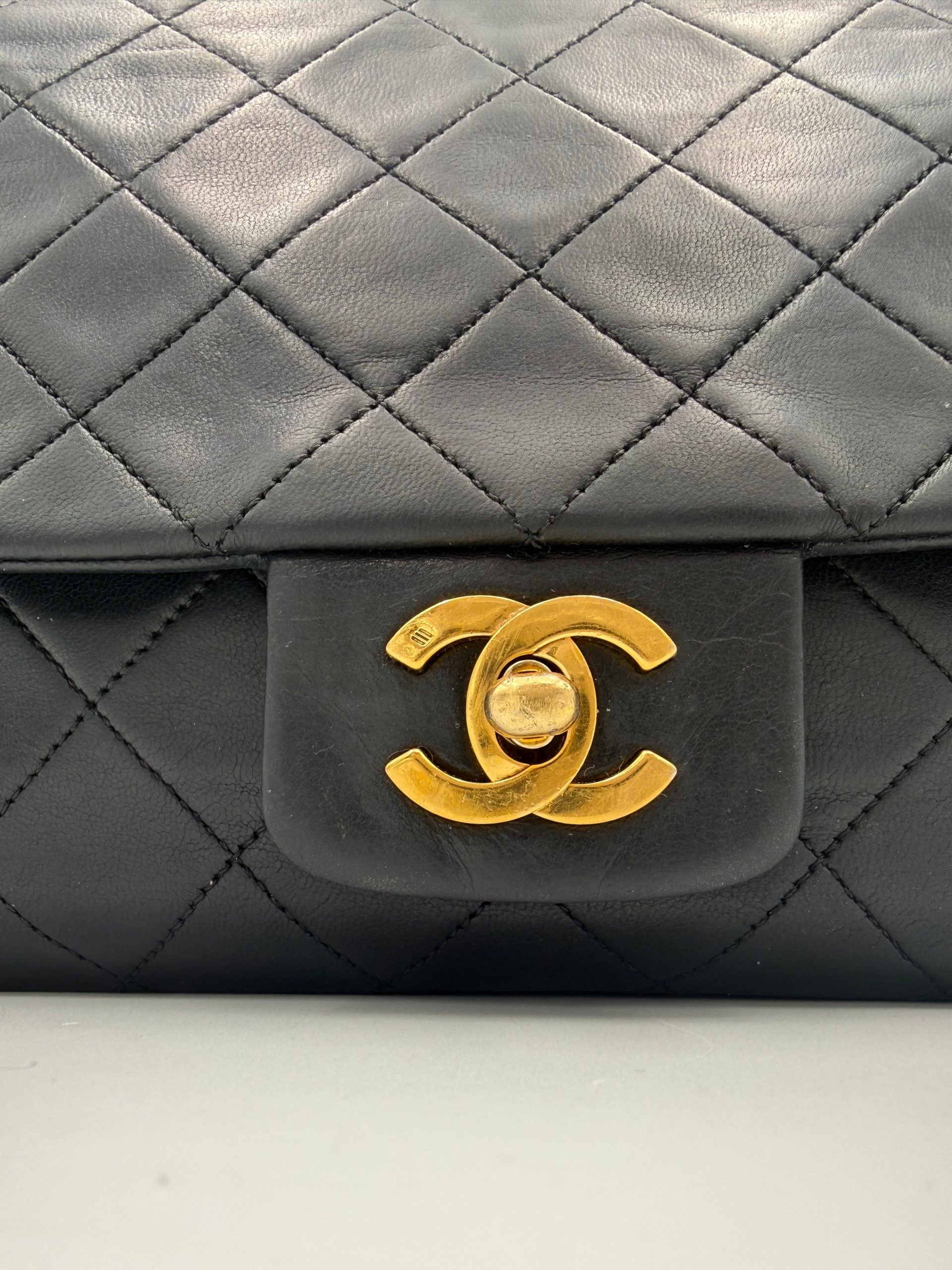 Chanel Black Leather Classic Flap Bag