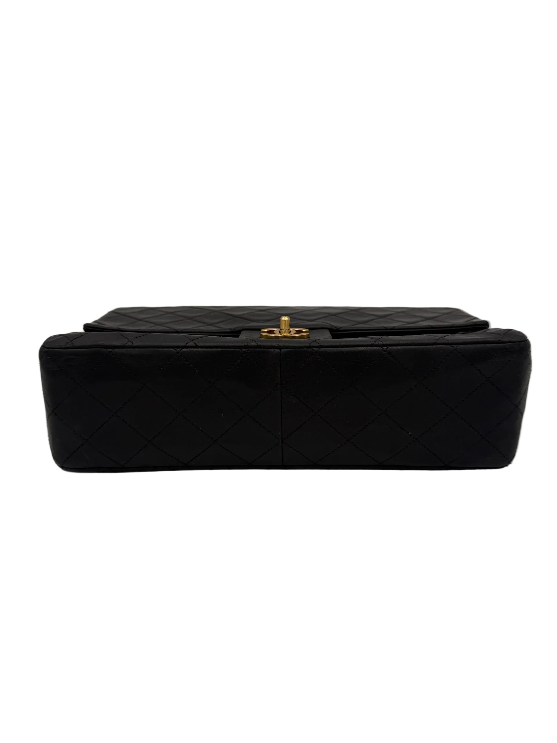 Chanel Black Leather Classic Flap Bag