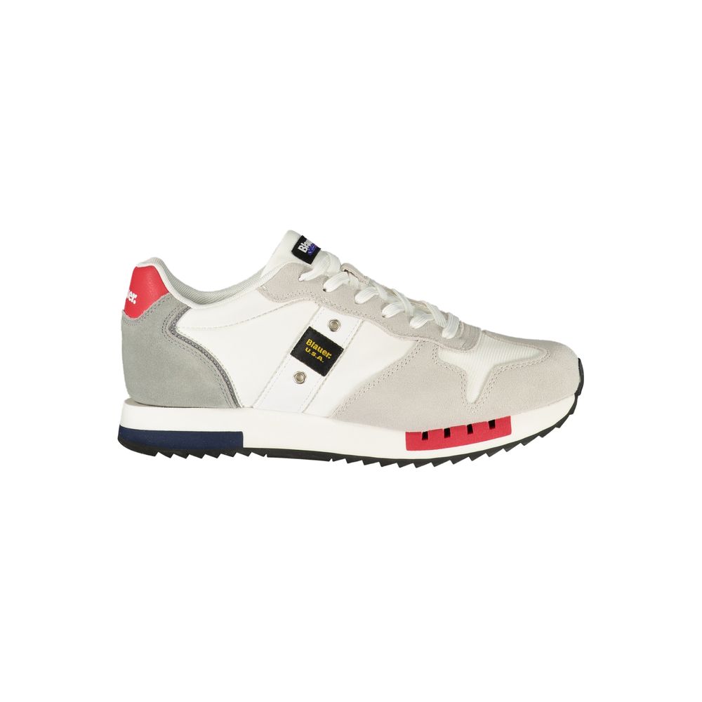 Blauer White Mens Sneaker