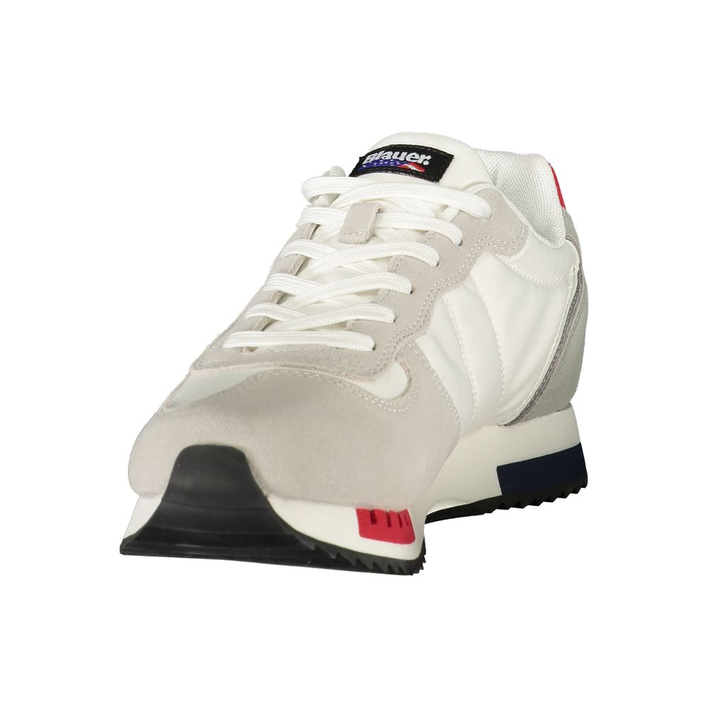 Blauer White Mens Sneaker
