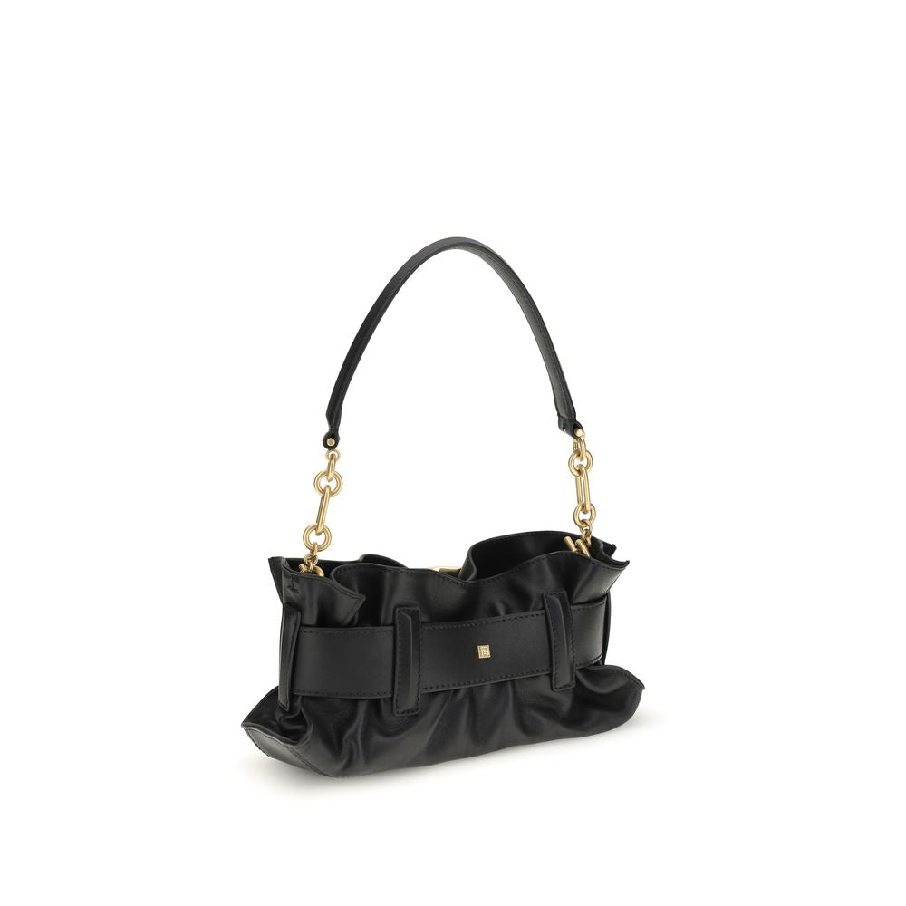 Balmain Black Leather Shoulder Bag