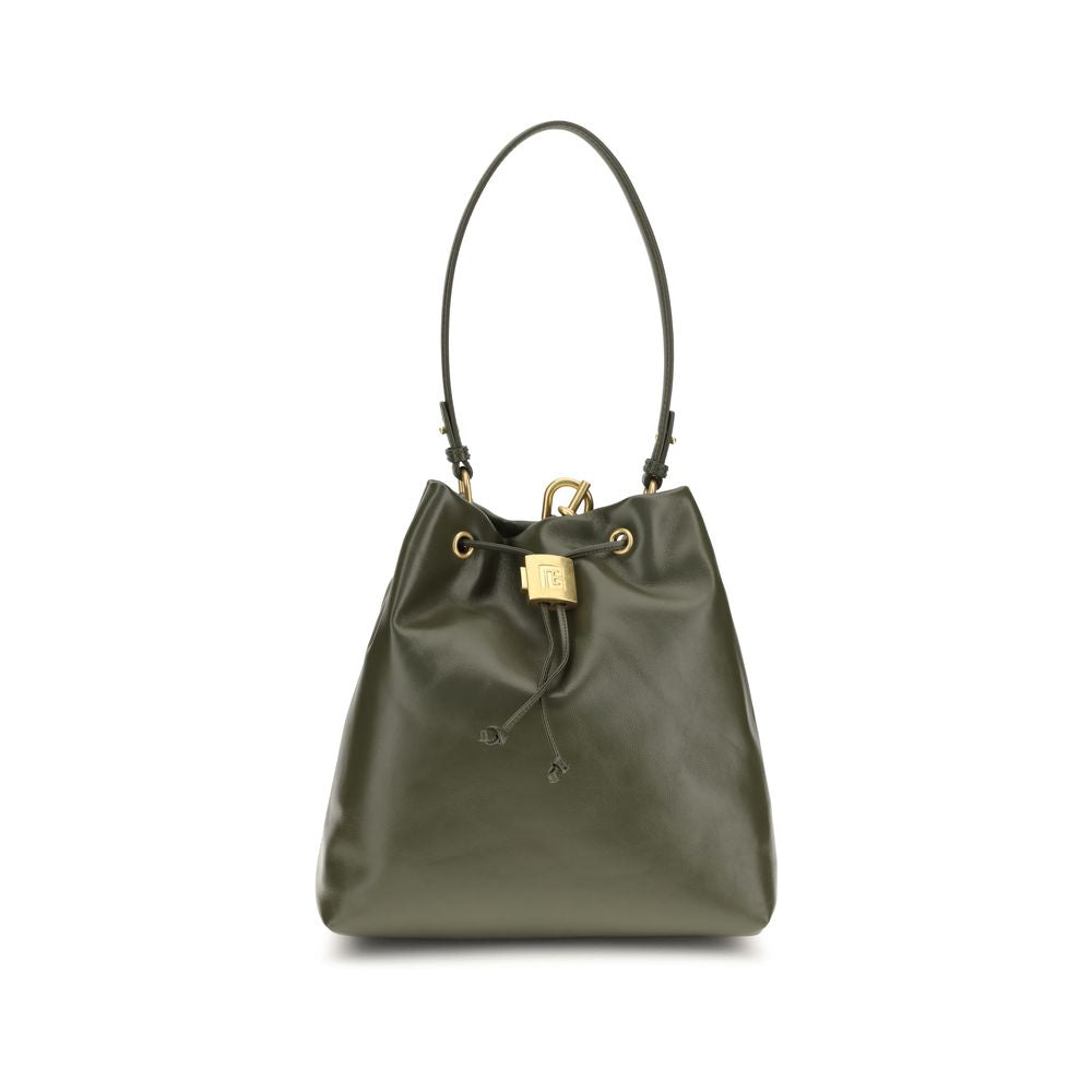 Balmain Bicolor Leather Backpack
