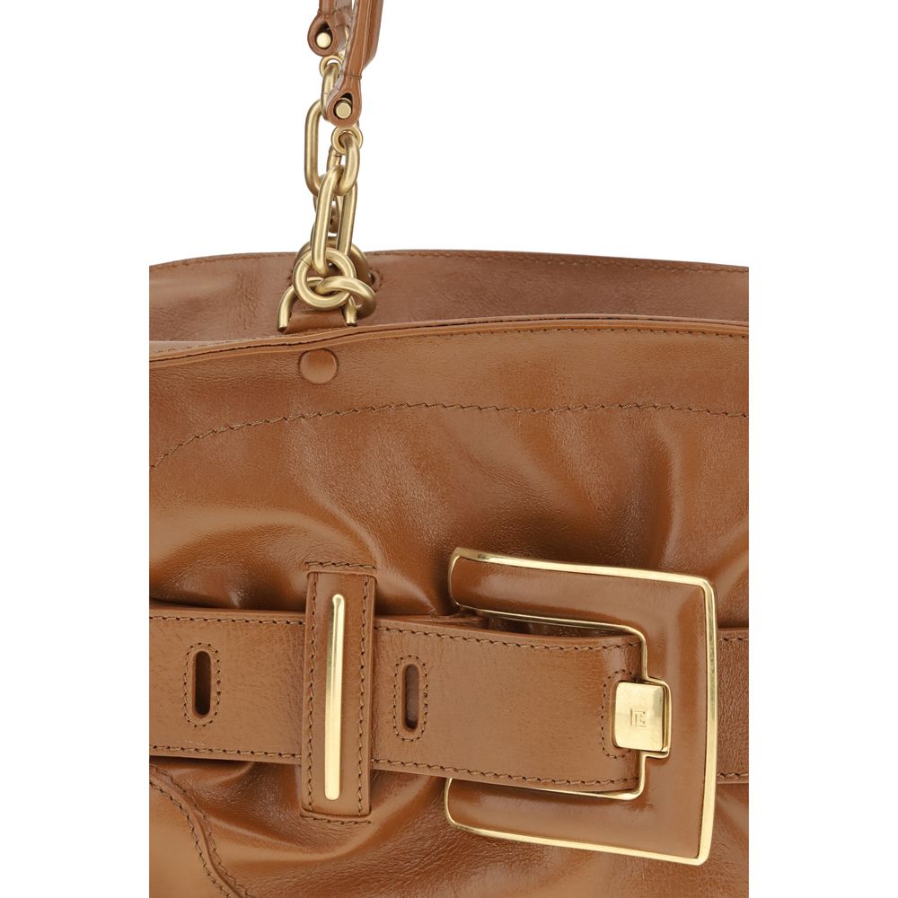 Balmain Brown Leather Handbag