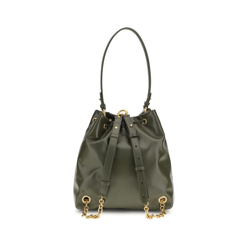 Balmain Bicolor Leather Backpack
