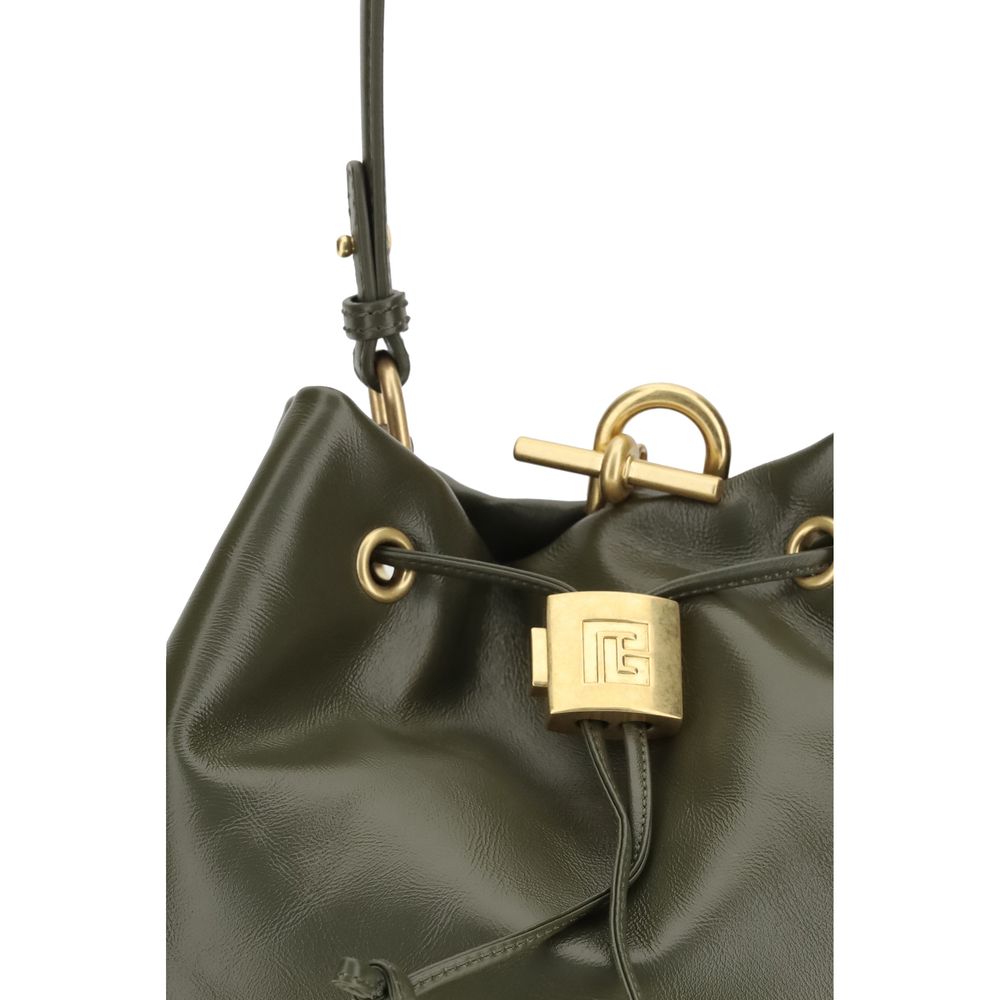 Balmain Bicolor Leather Backpack