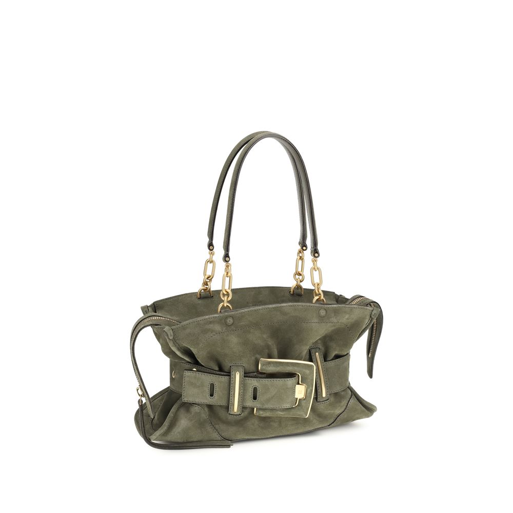 Balmain Bicolor Leather Handbag