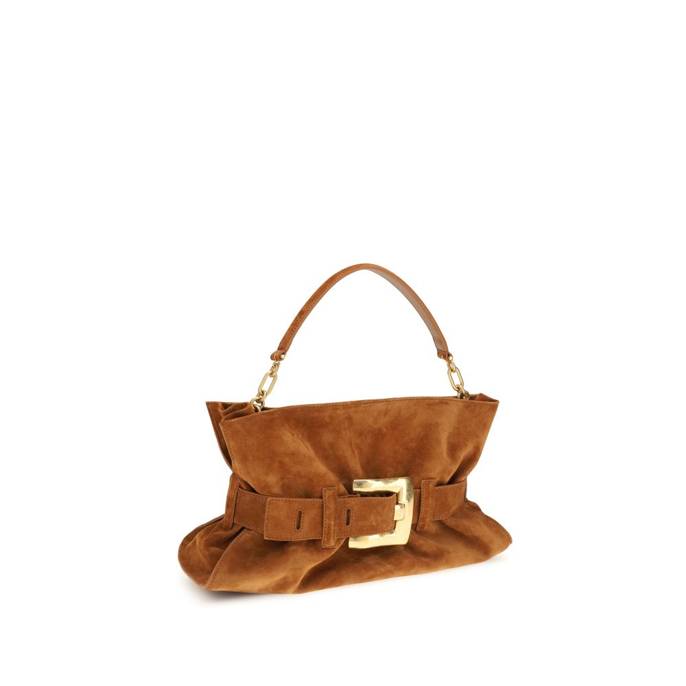 Balmain Brown Leather Handbag