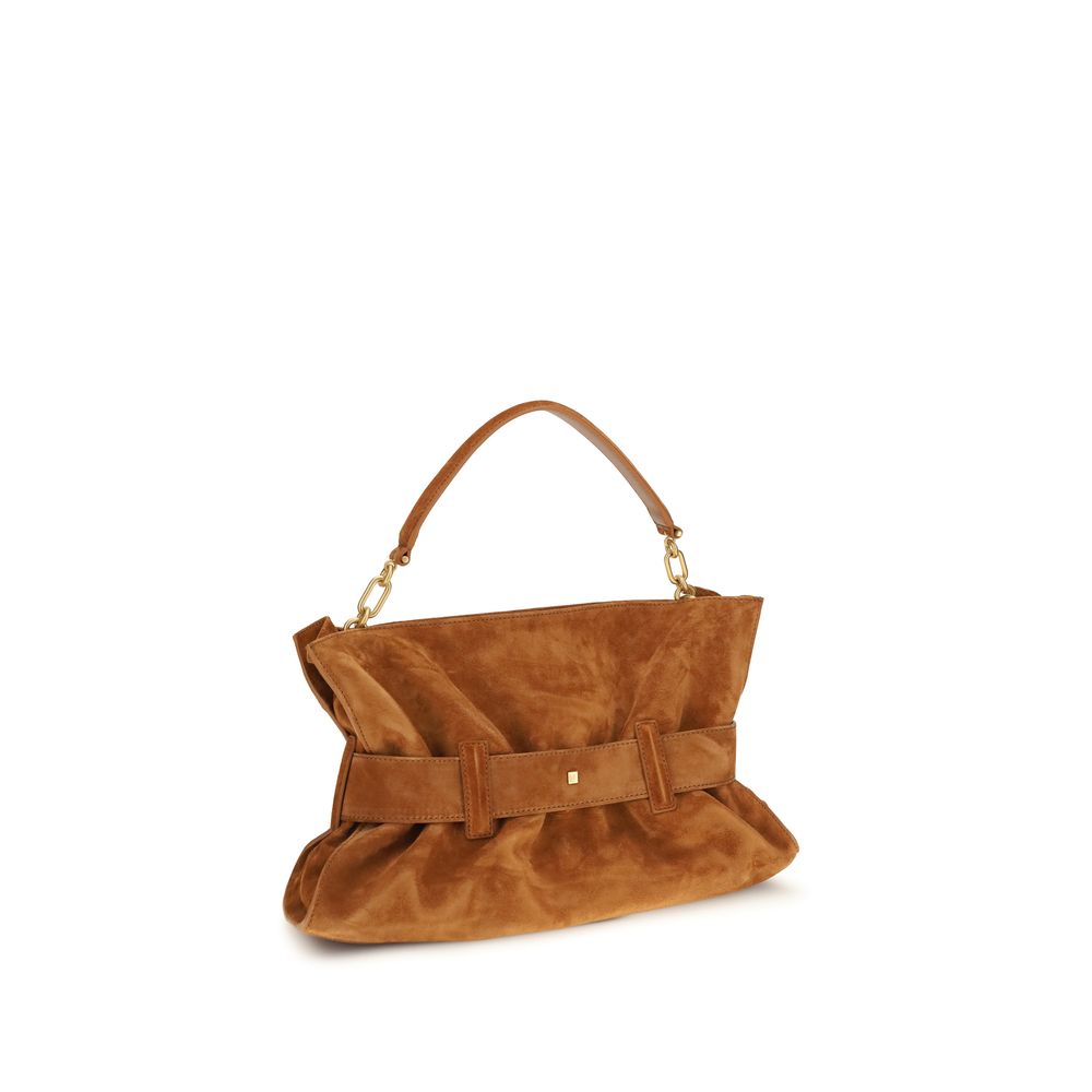 Balmain Brown Leather Handbag