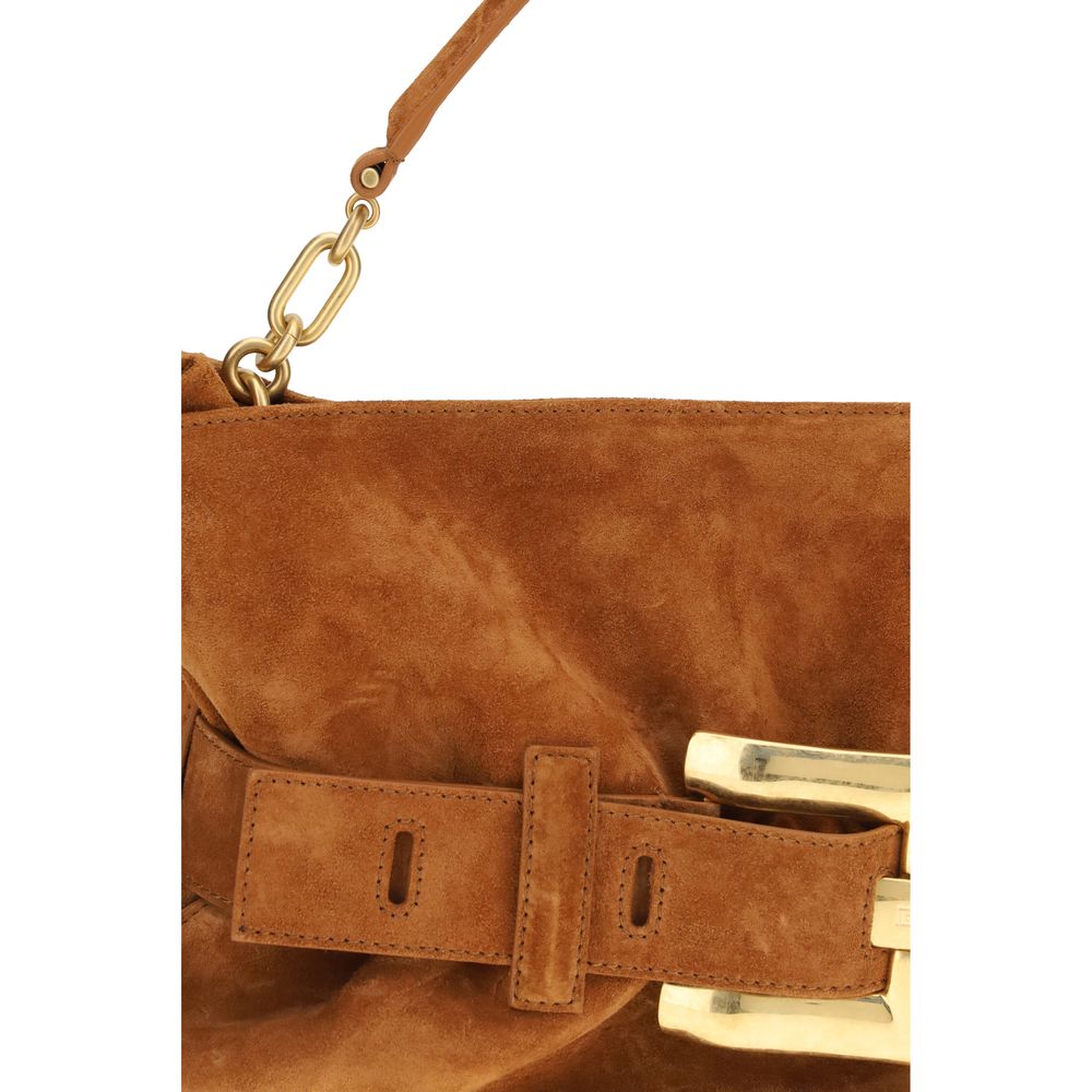 Balmain Brown Leather Handbag